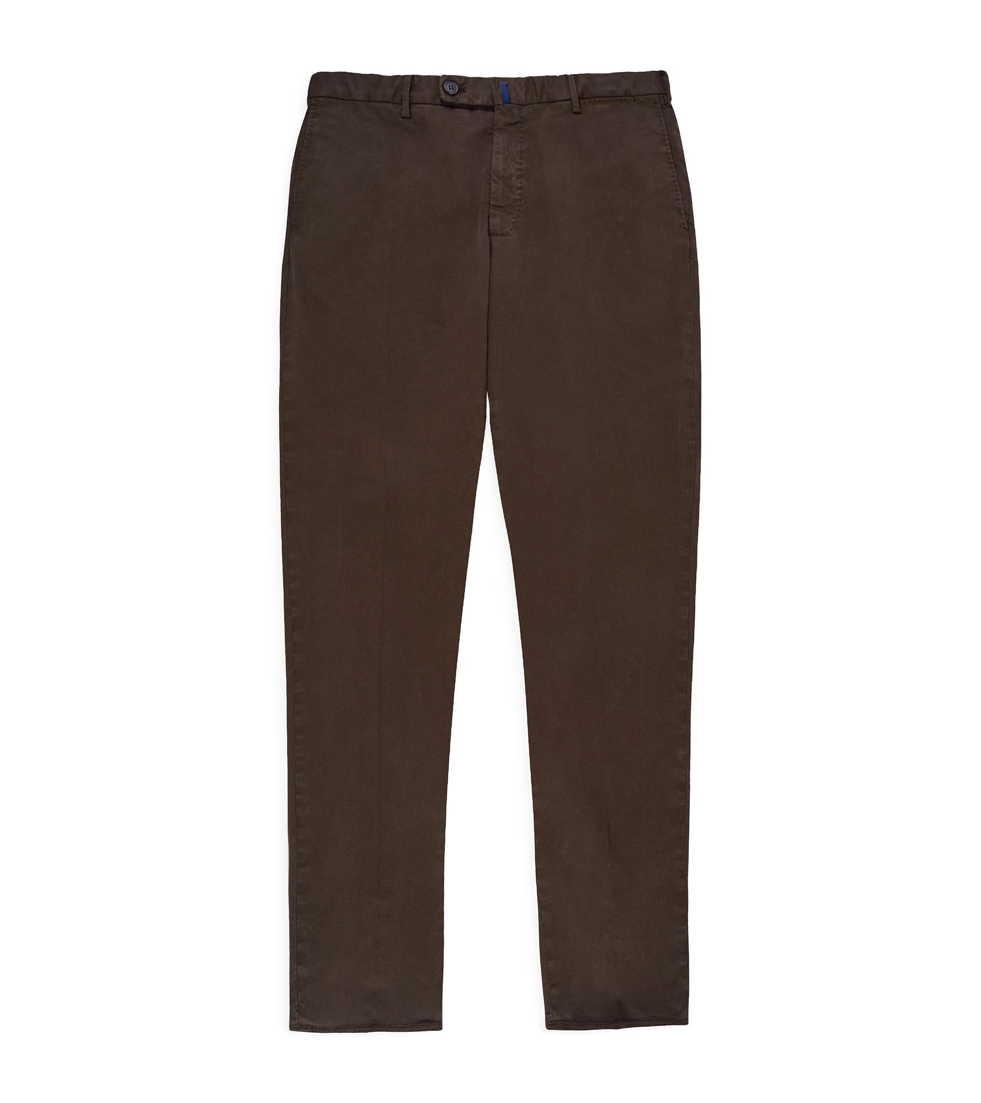 Incotex Regular Fit Royal Batavia Cotton Trousers: Brown