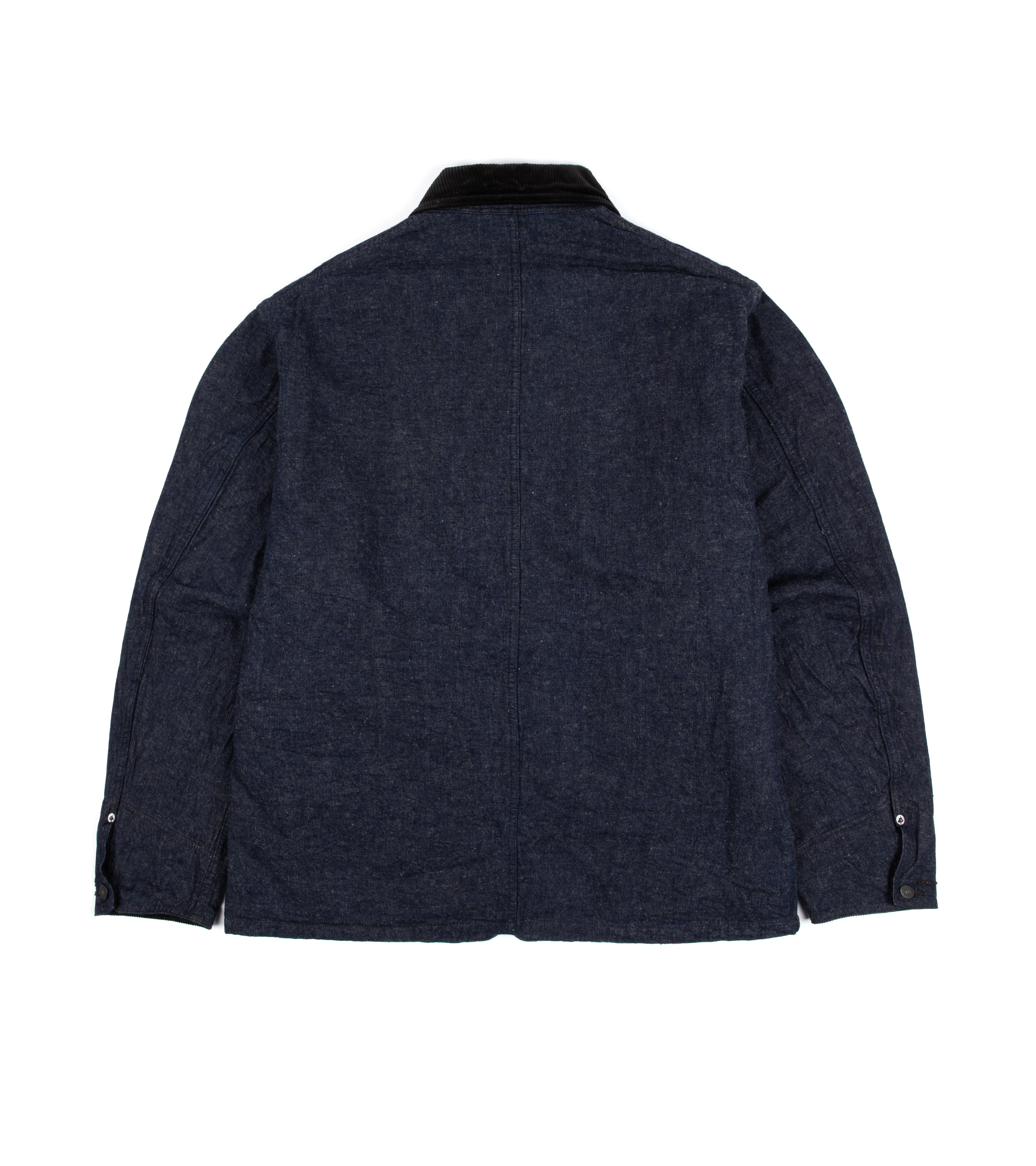 Kaptain Sunshine Cotton Linen Selvedge Denim Forester Jacket: Indigo