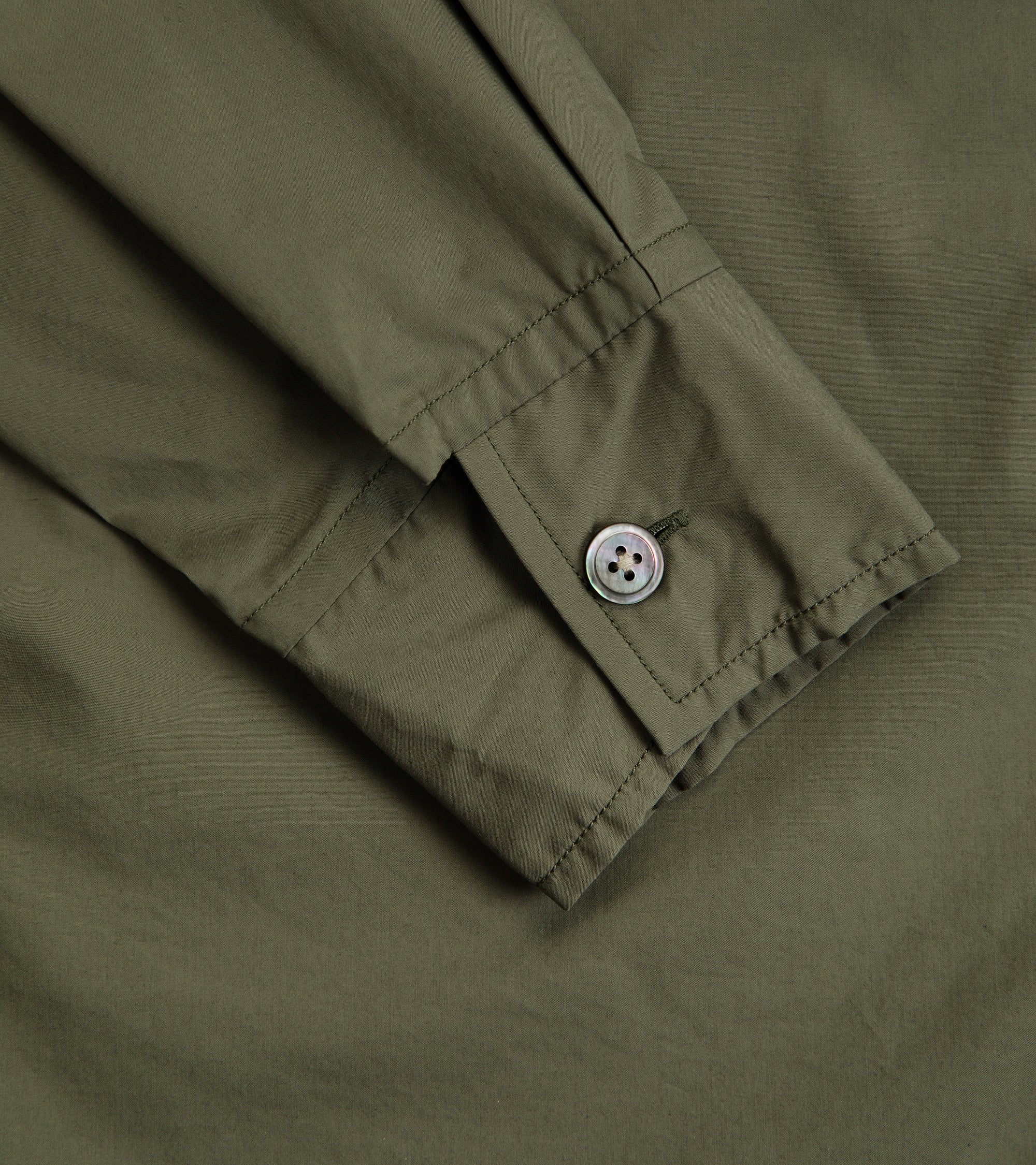 Kaptain Sunshine Cotton Poly Field Shirt Jacket: Dull Olive