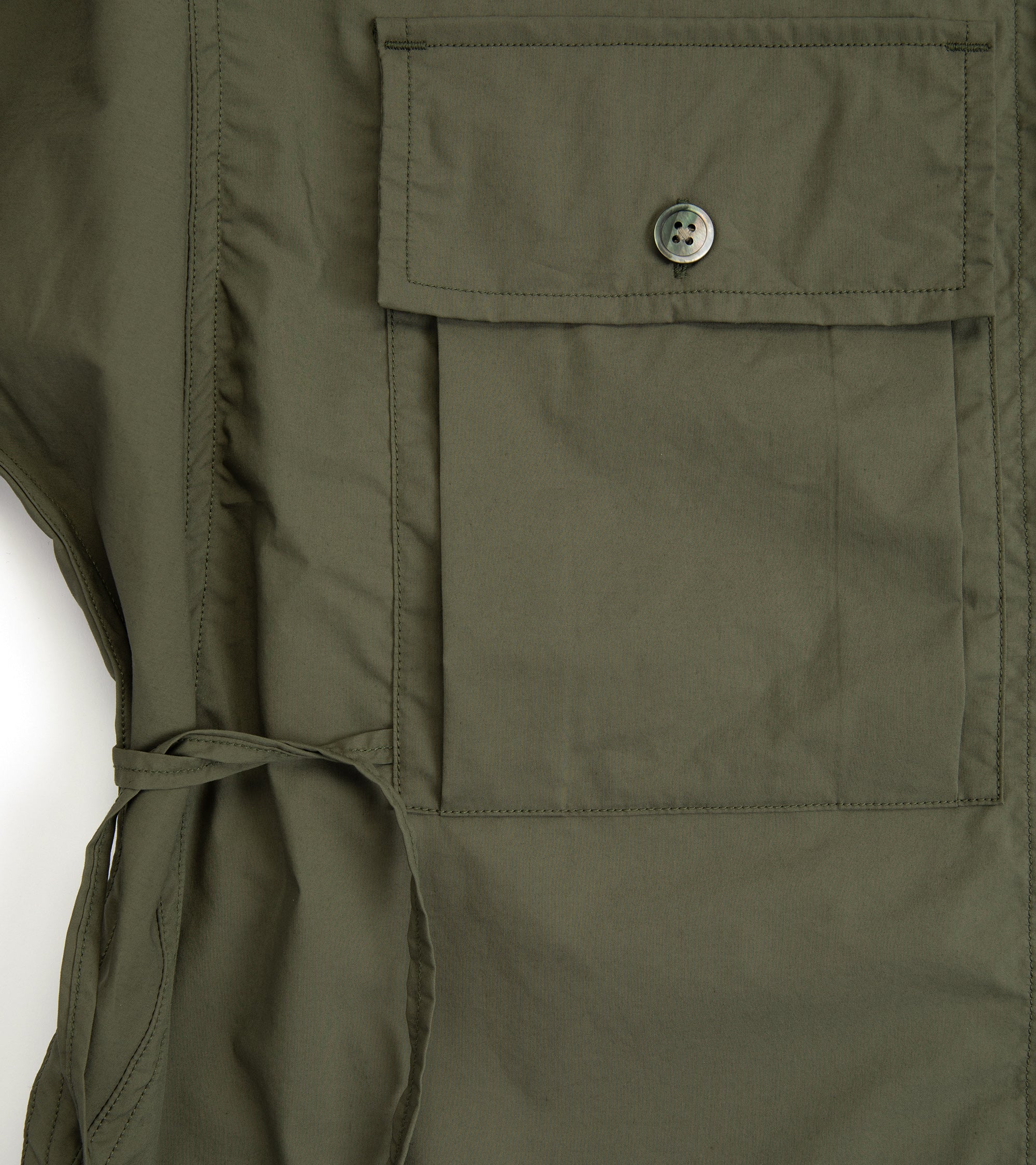 Kaptain Sunshine Cotton Poly Field Shirt Jacket: Dull Olive