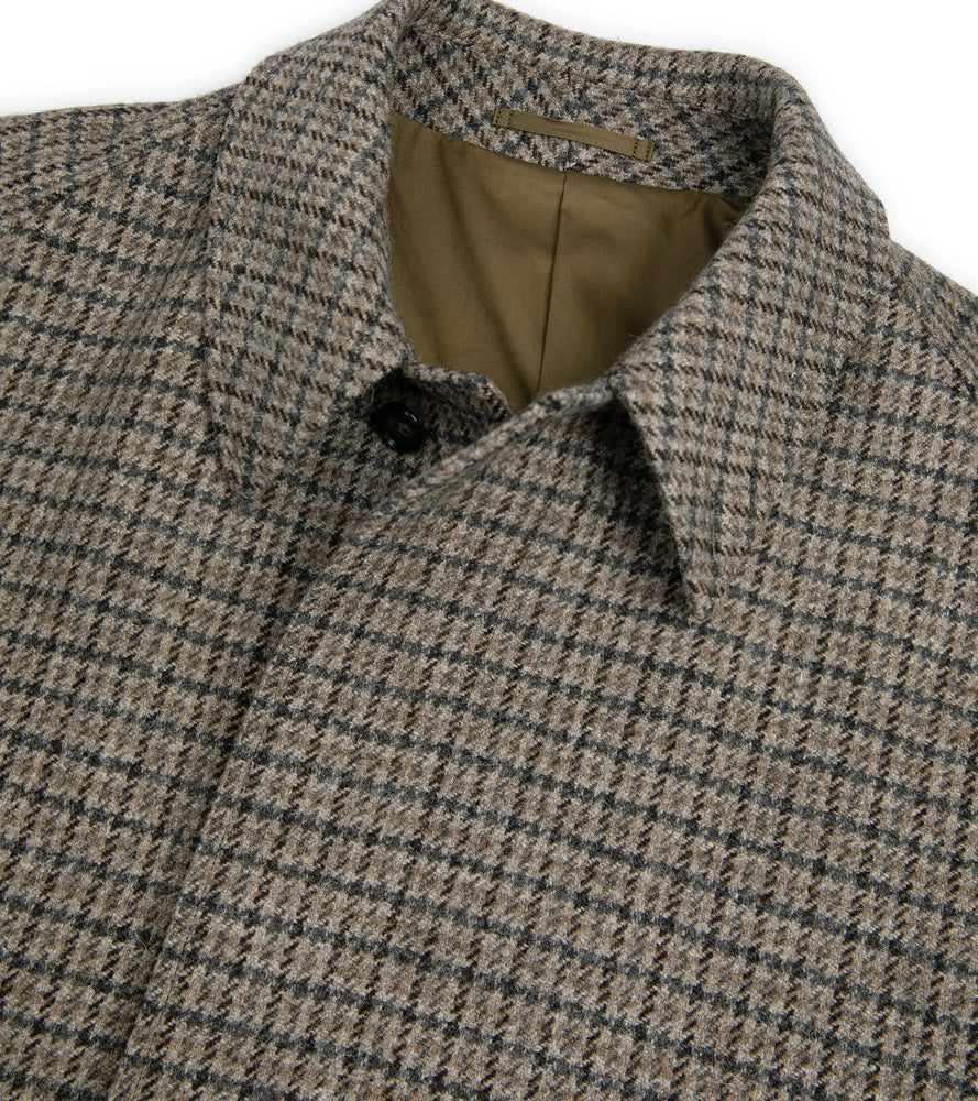 Kaptain Sunshine Gun-Club Tweed Walker Coat: Mushroom