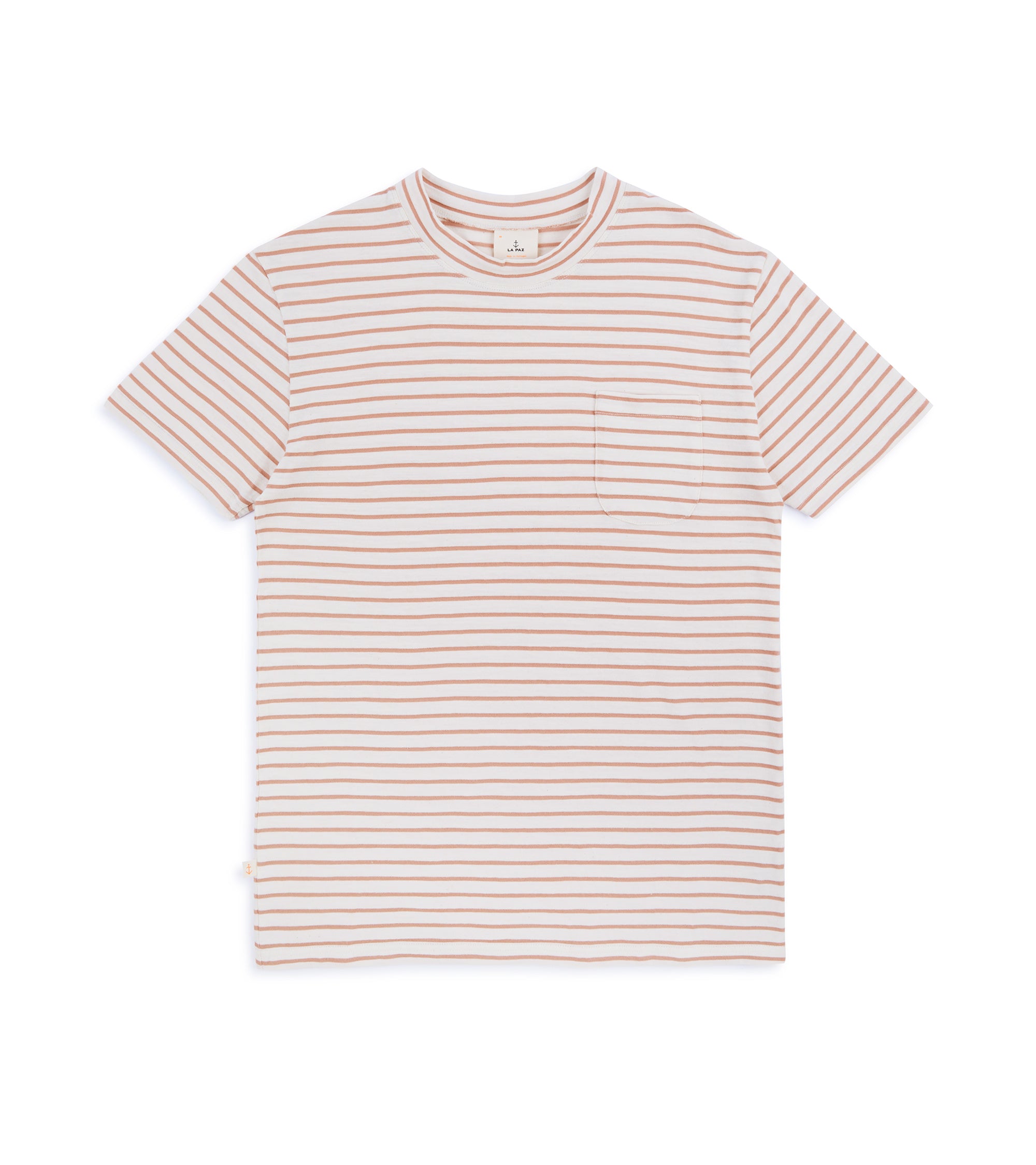 La Paz Guerreiro Cotton Mix Striped T-Shirt: Clay