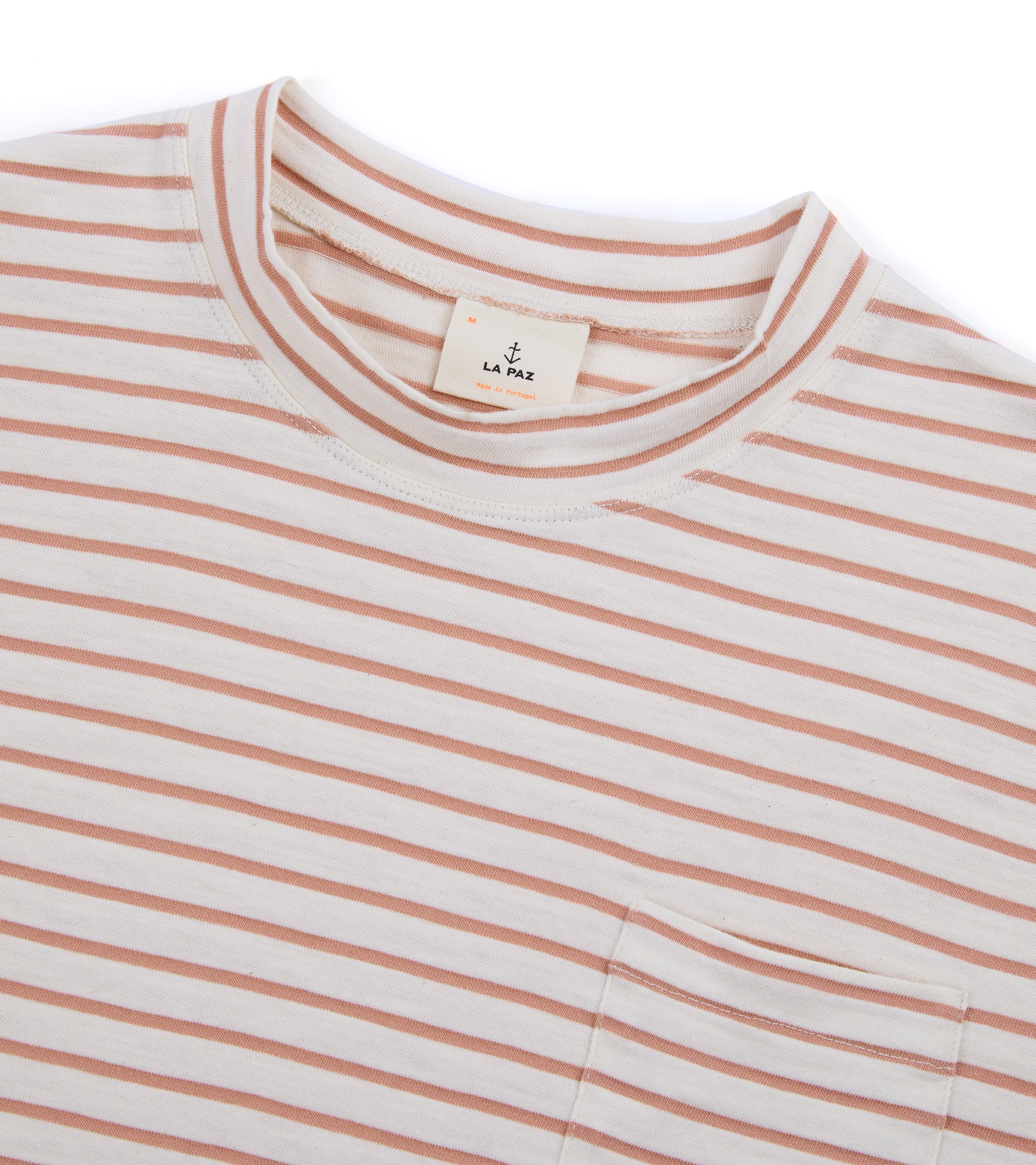 La Paz Guerreiro Cotton Mix Striped T-Shirt: Clay