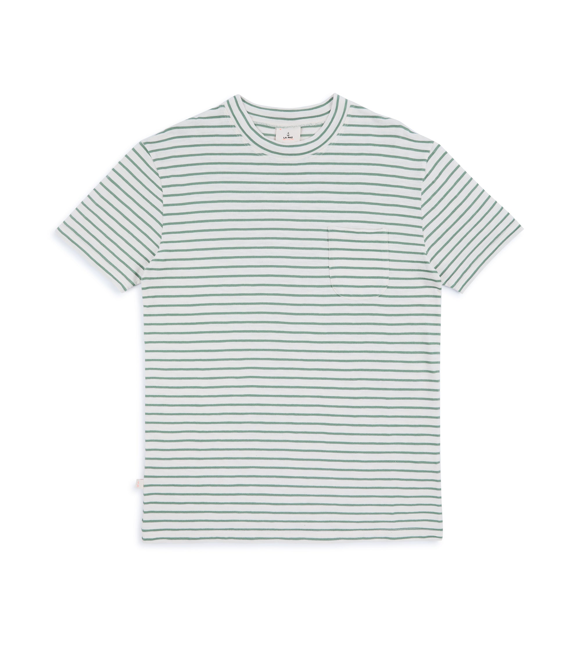 La Paz Guerreiro Cotton Mix Striped T-Shirt: Green