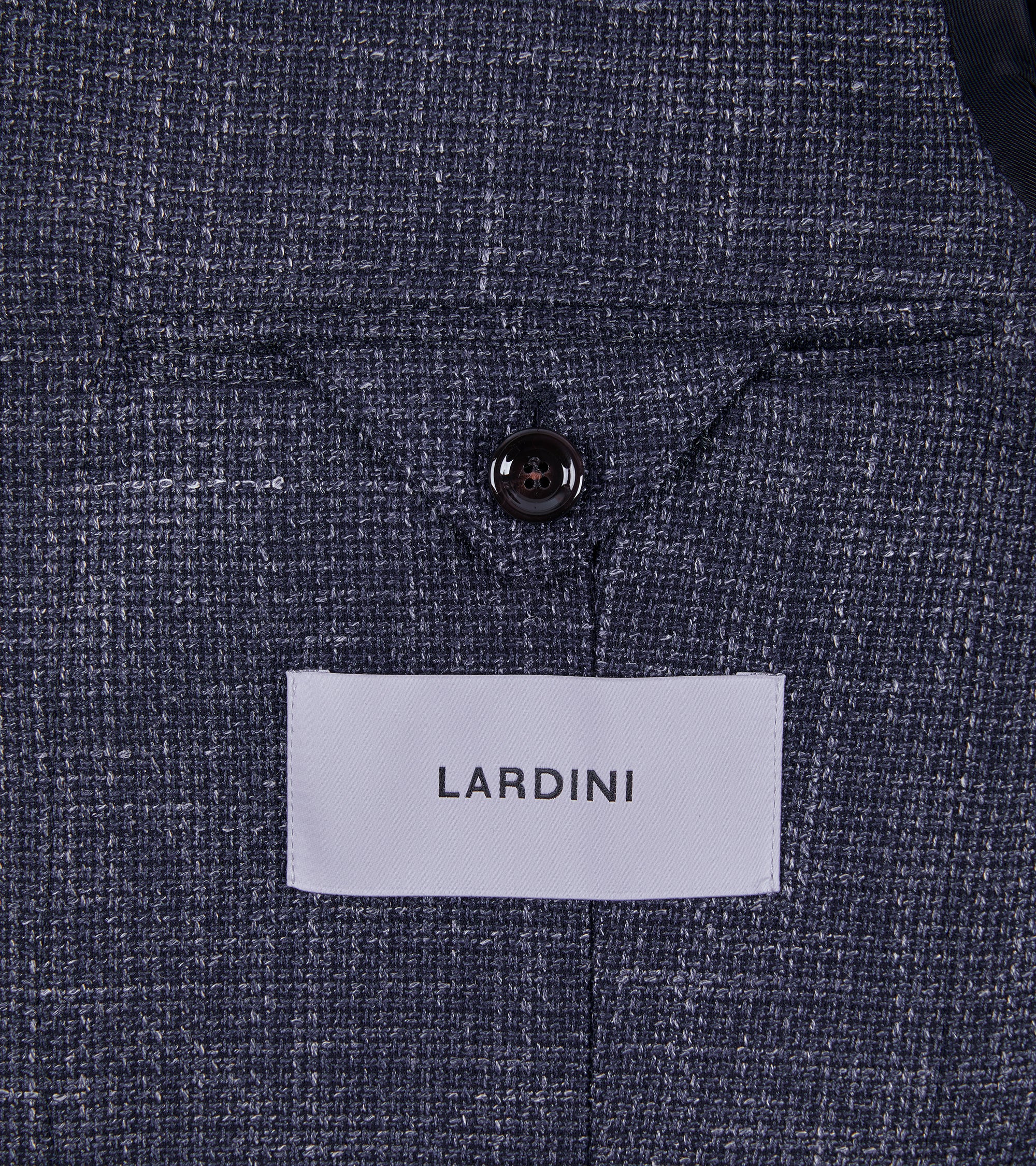 Lardini Wool Linen Silk Basketweave Jacket: Navy