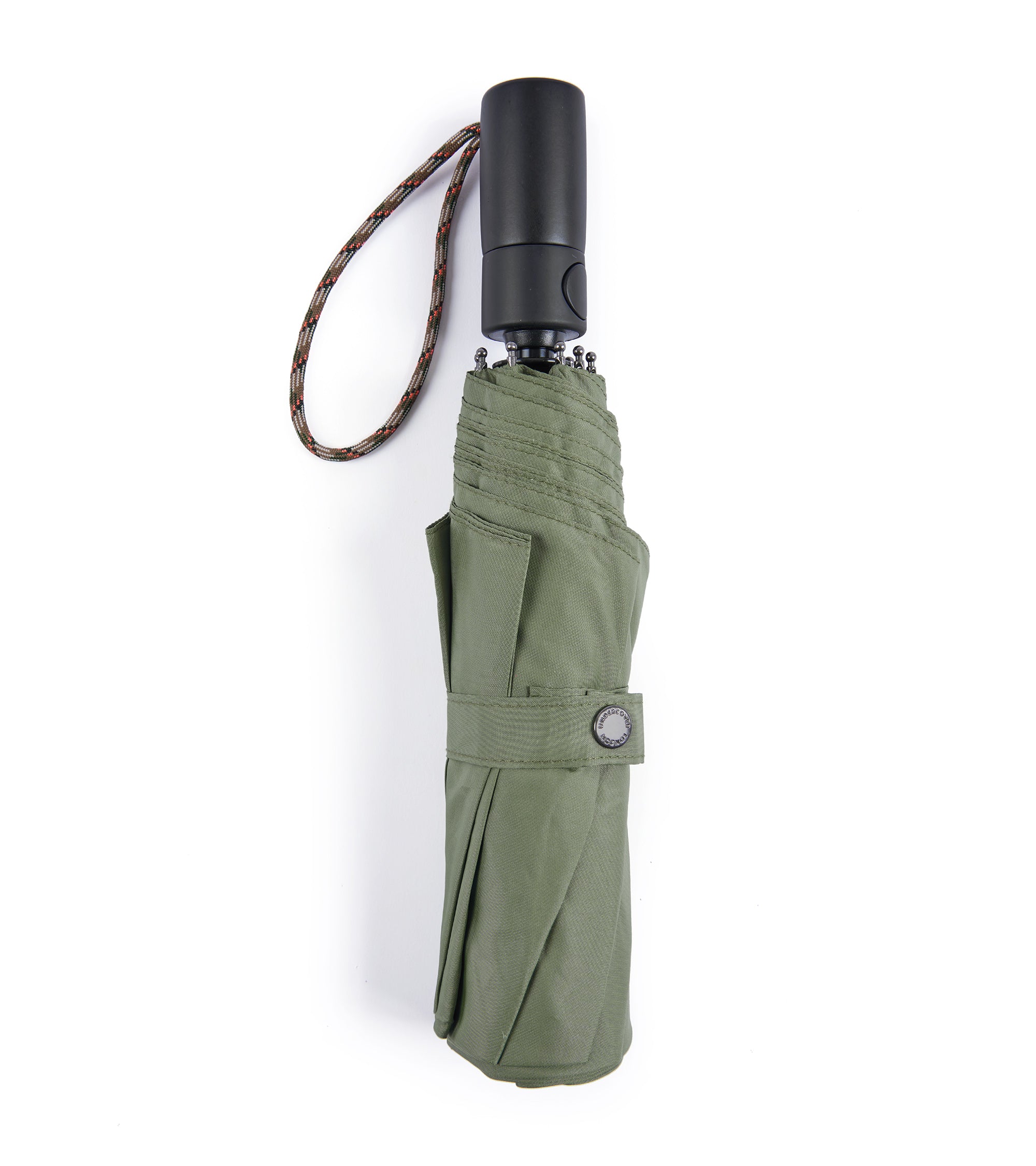 London Undercover Auto Push Button Compact Umbrella: Light Olive