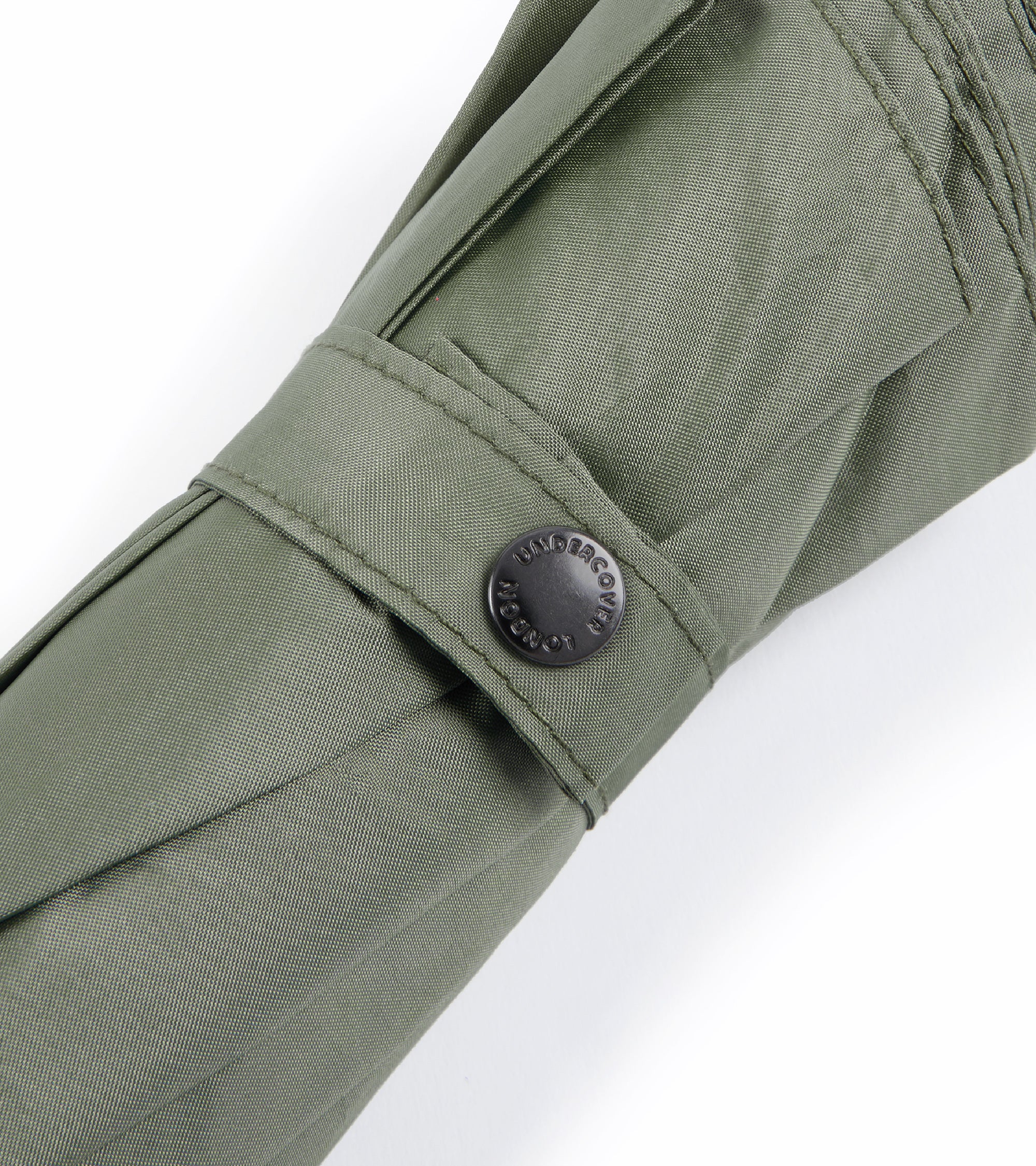 London Undercover Auto Push Button Compact Umbrella: Light Olive