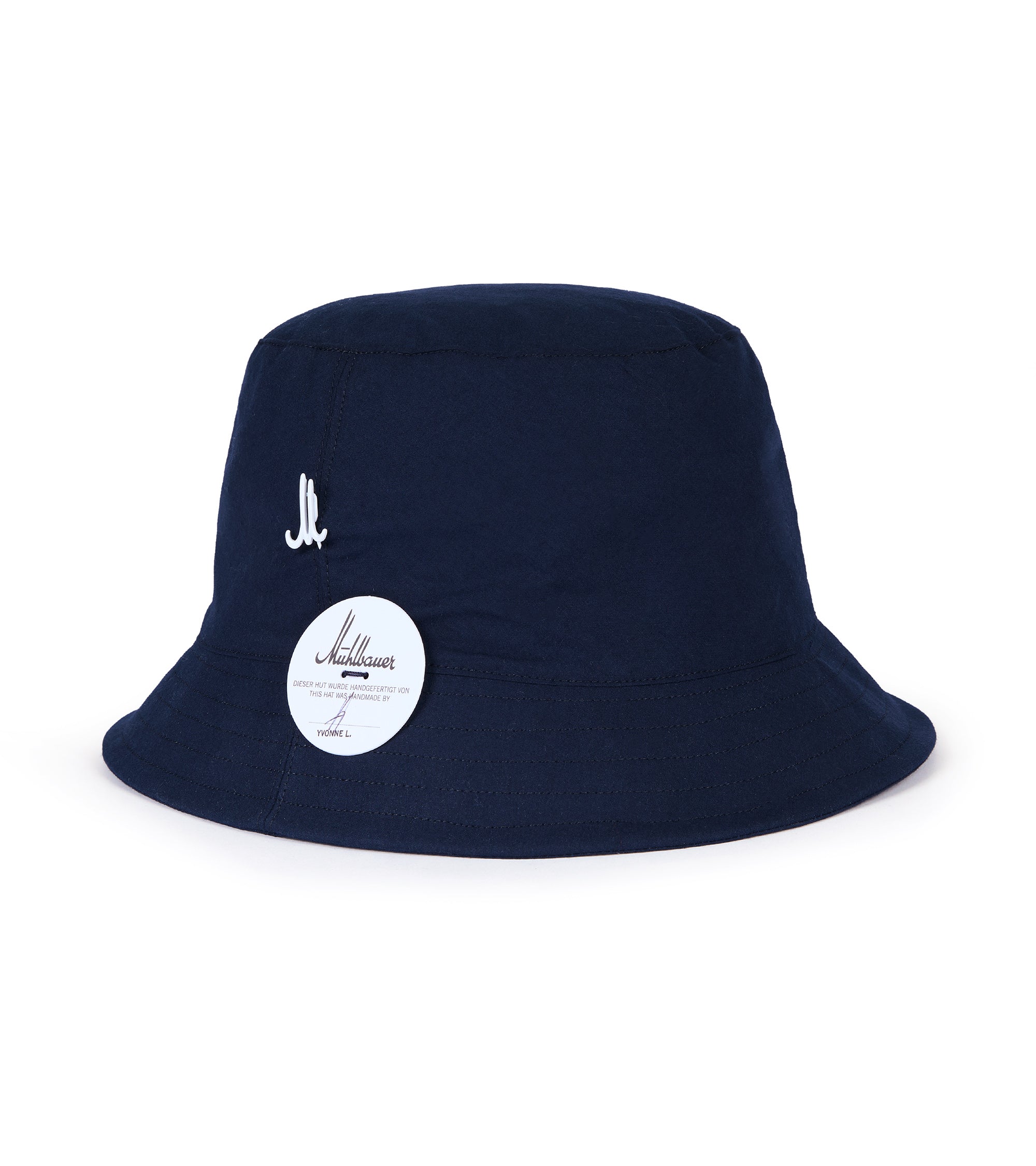 Mühlbauer Walter Light Cotton Bucket Hat: Navy