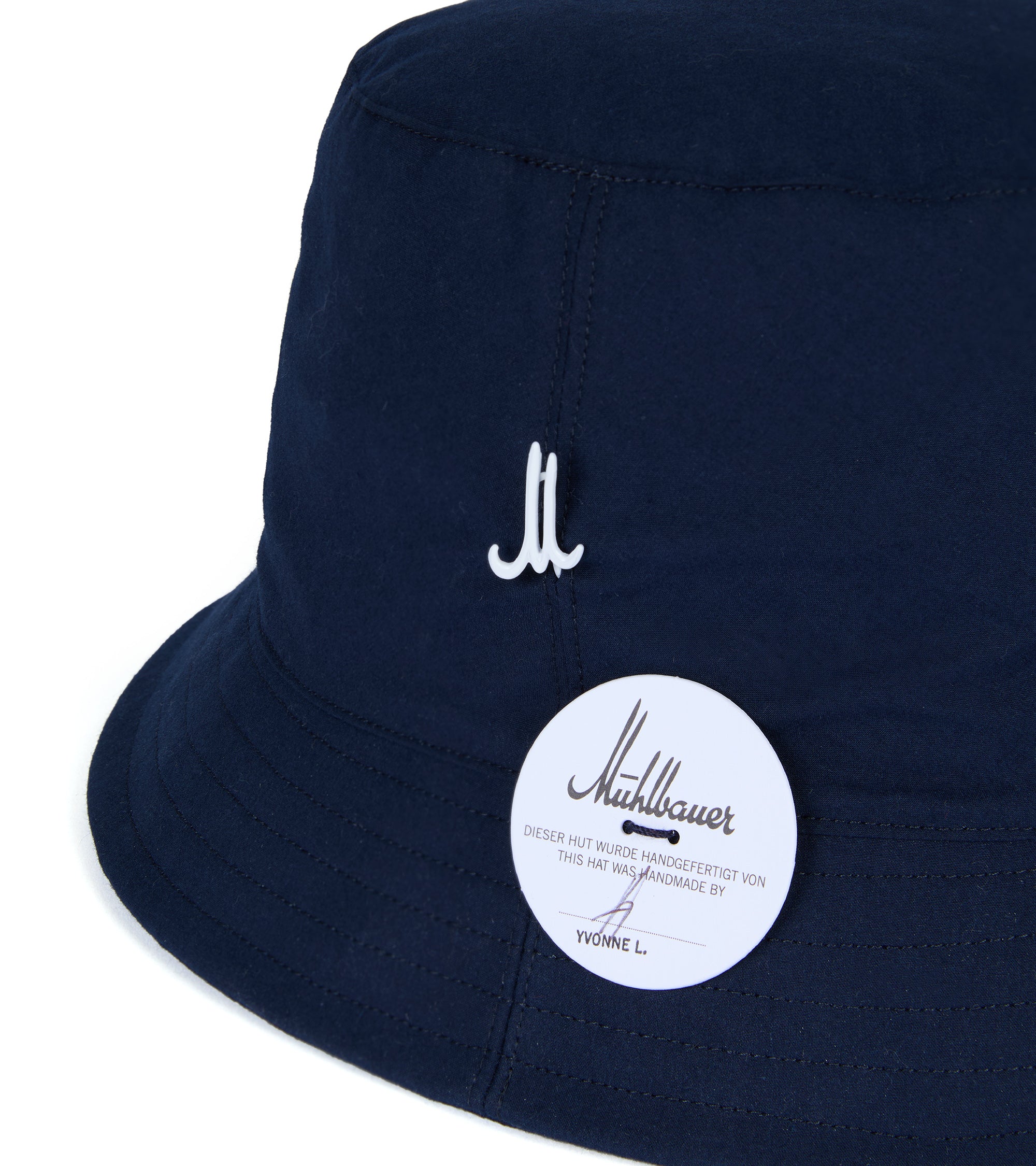 Mühlbauer Walter Light Cotton Bucket Hat: Navy