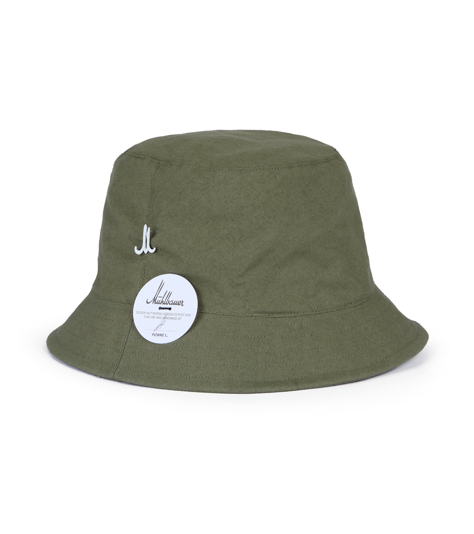 Mühlbauer Walter Light Cotton Bucket Hat: Olive