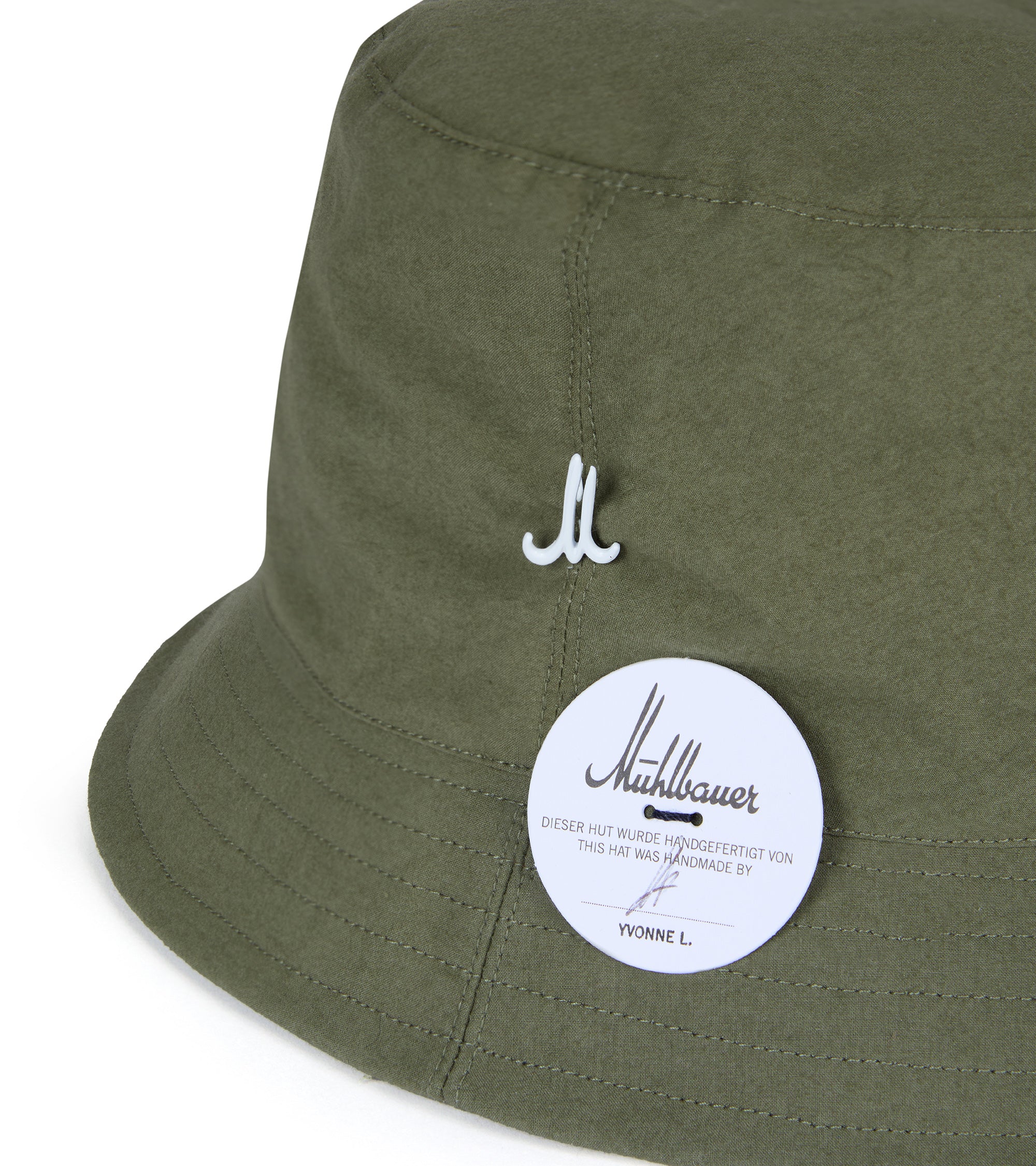 Mühlbauer Walter Light Cotton Bucket Hat: Olive