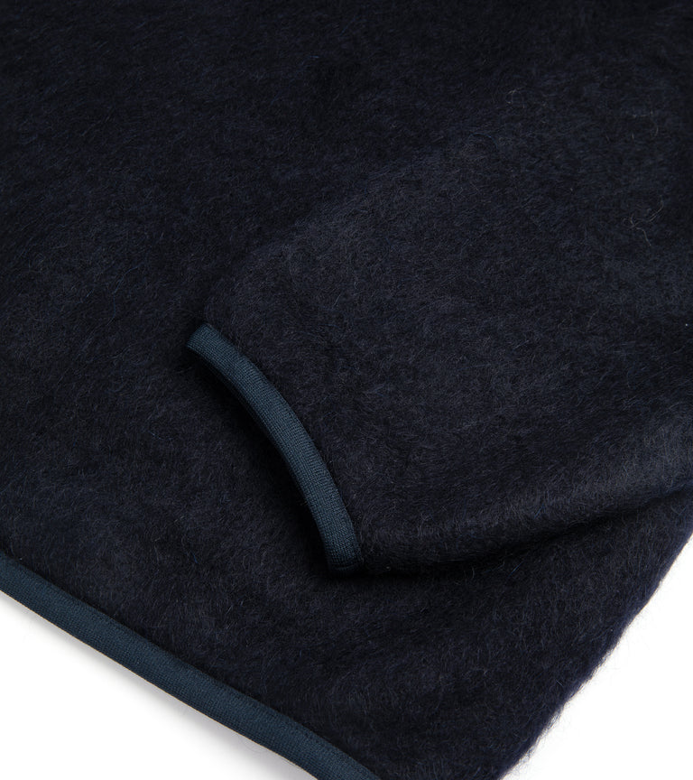 Nanamica Mohair Mix Fleece Pullover: Navy – Trunk Clothiers