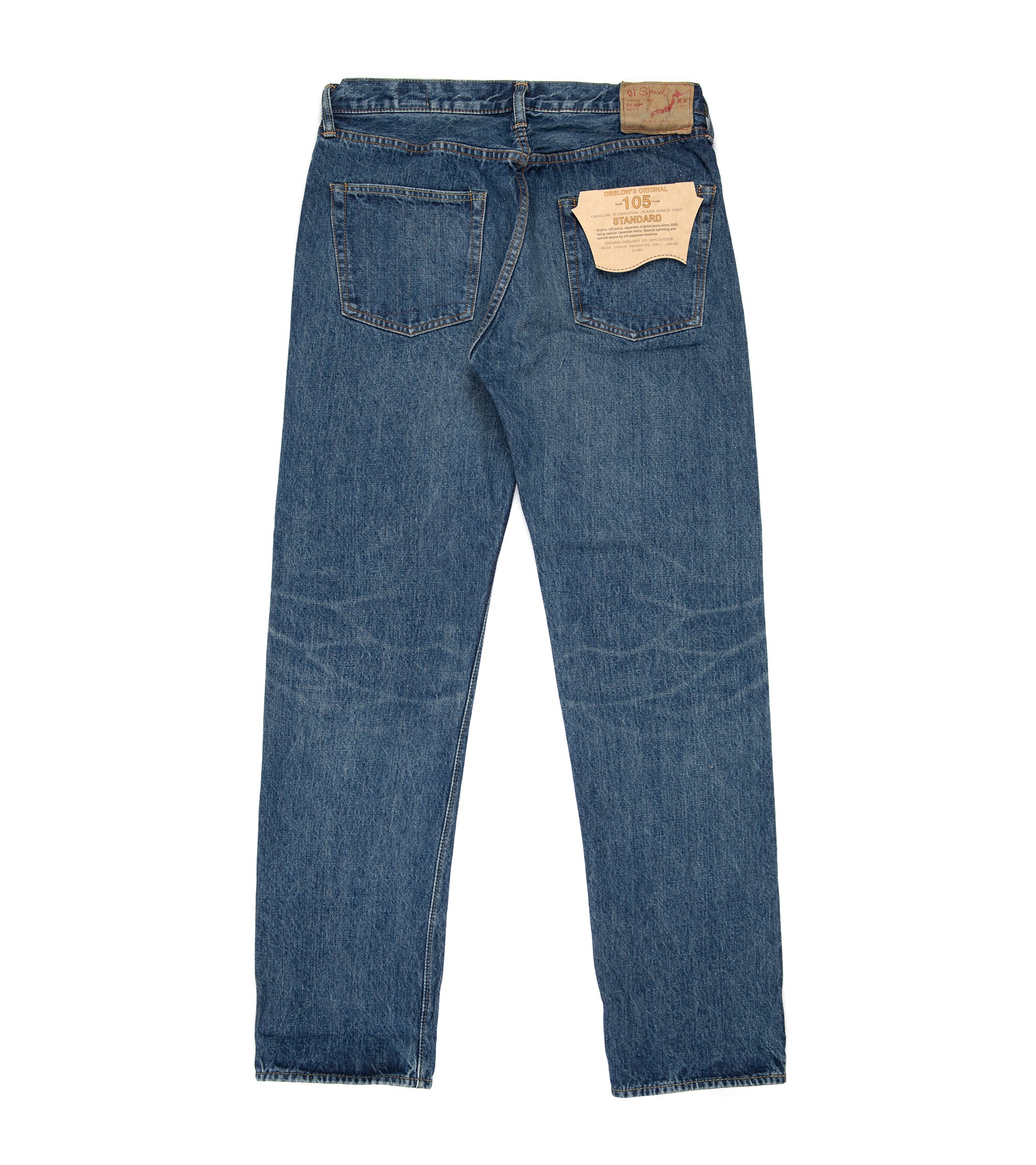 OrSlow 105 Standard Fit Selvedge Denim: 2 Year Wash