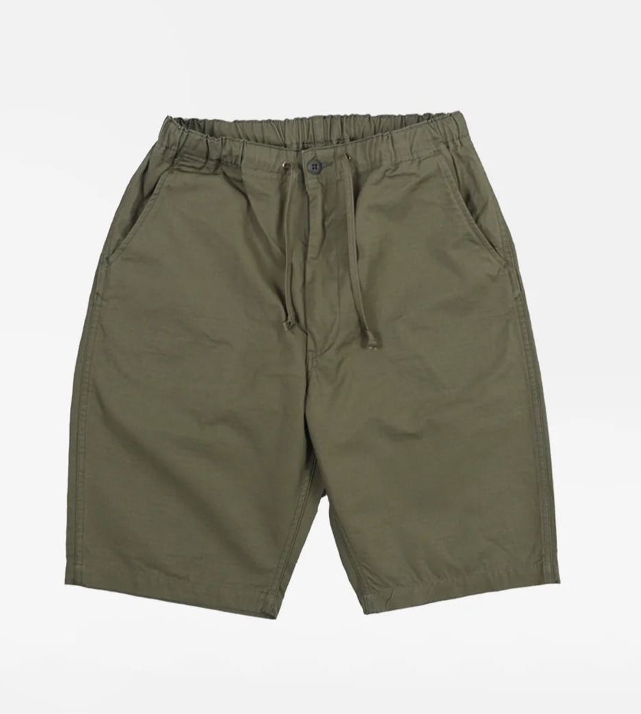 OrSlow New Yorker Cotton Ripstop Shorts: Army Green