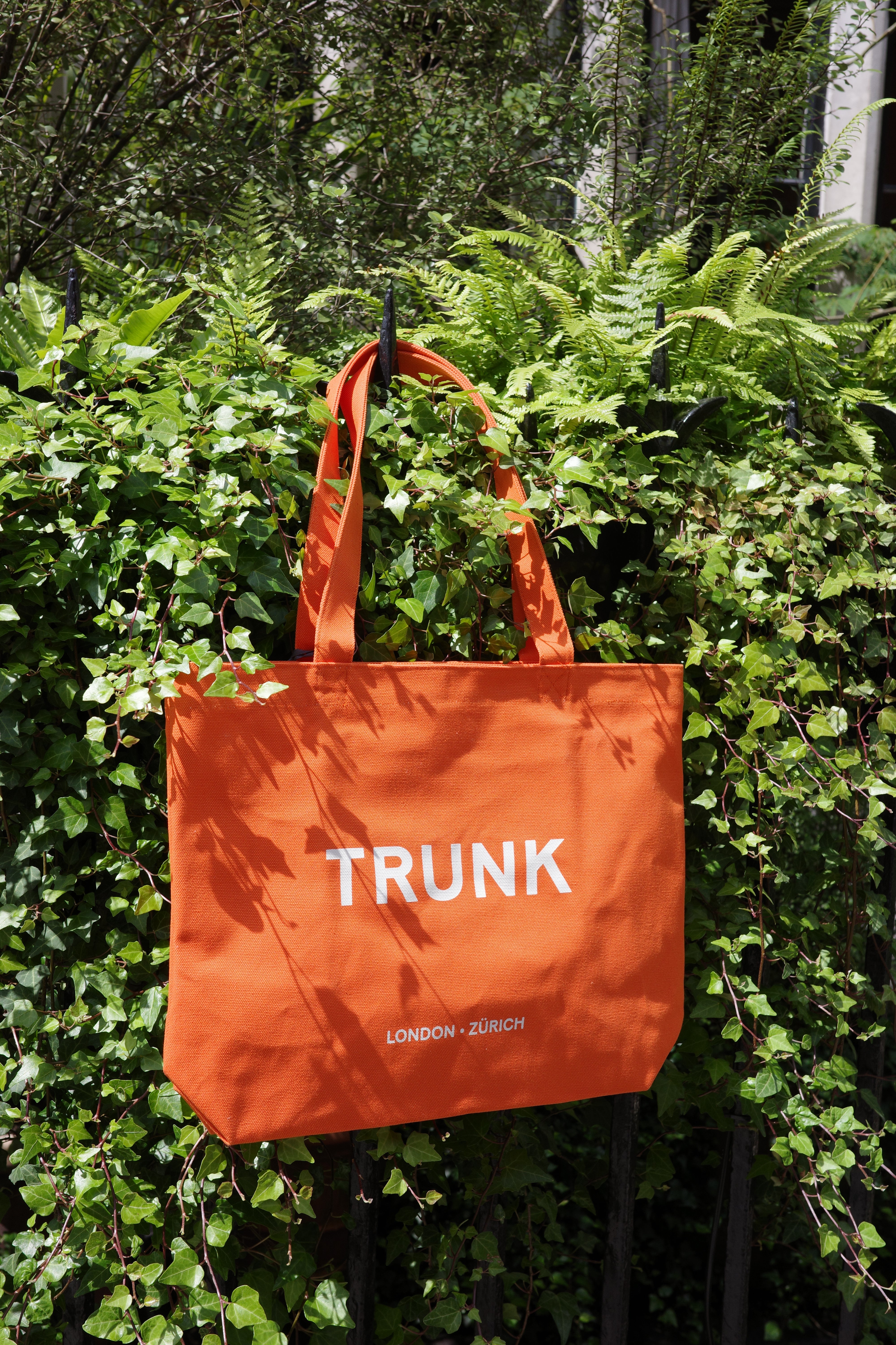 Trunk Cotton Canvas Shopper: Orange