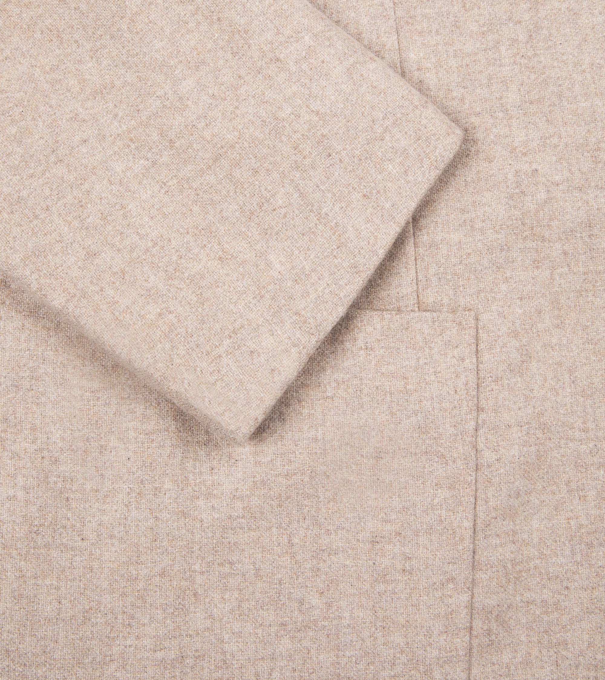 Ring Jacket Cashmere Hopsack Jacket: Beige