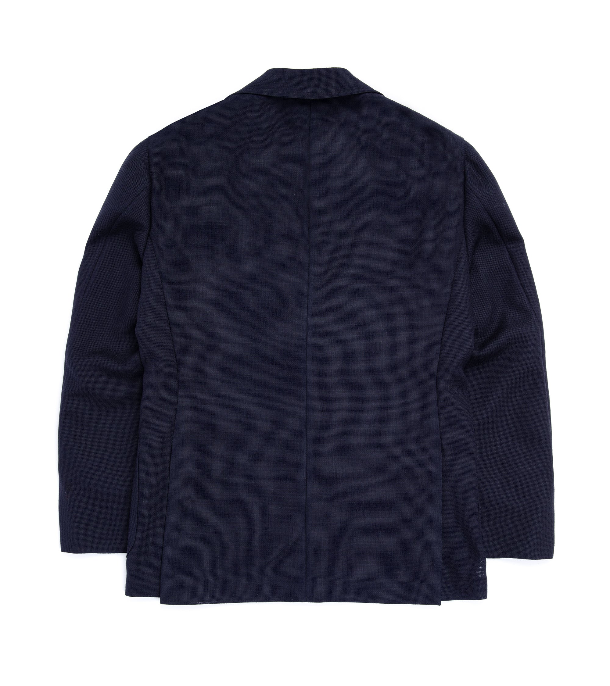 Ring Jacket Wool Mesh Balloon Jacket: Navy