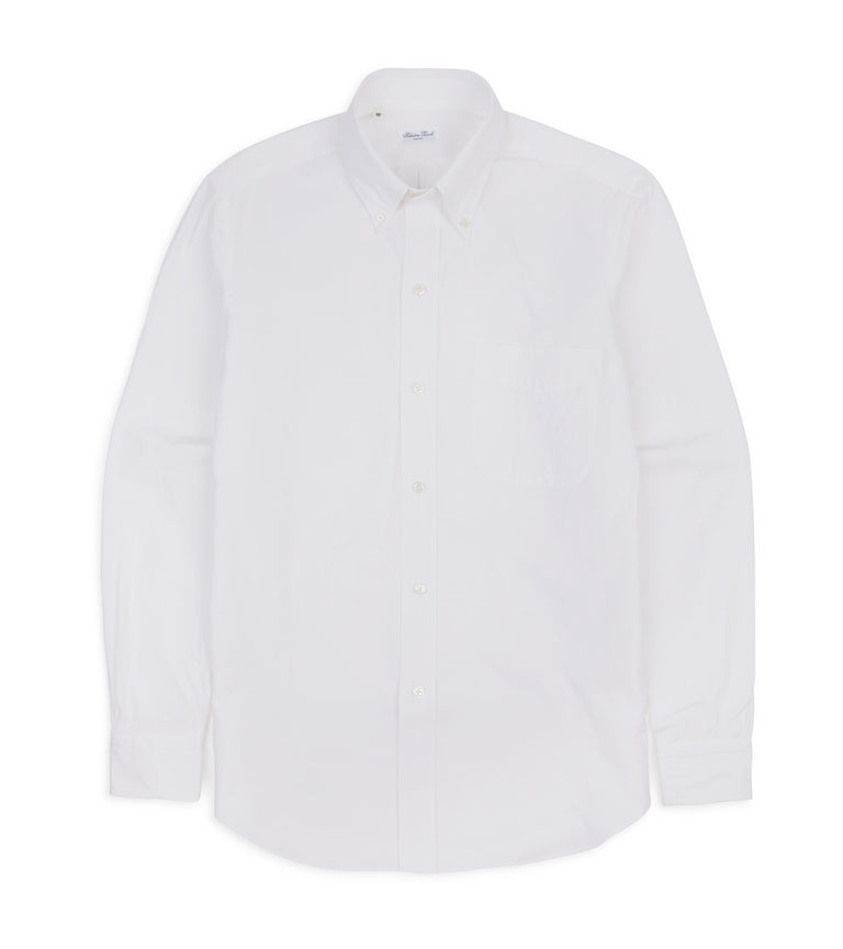 Salvatore Piccolo Cotton Canvas Button Down Shirt: White – Trunk