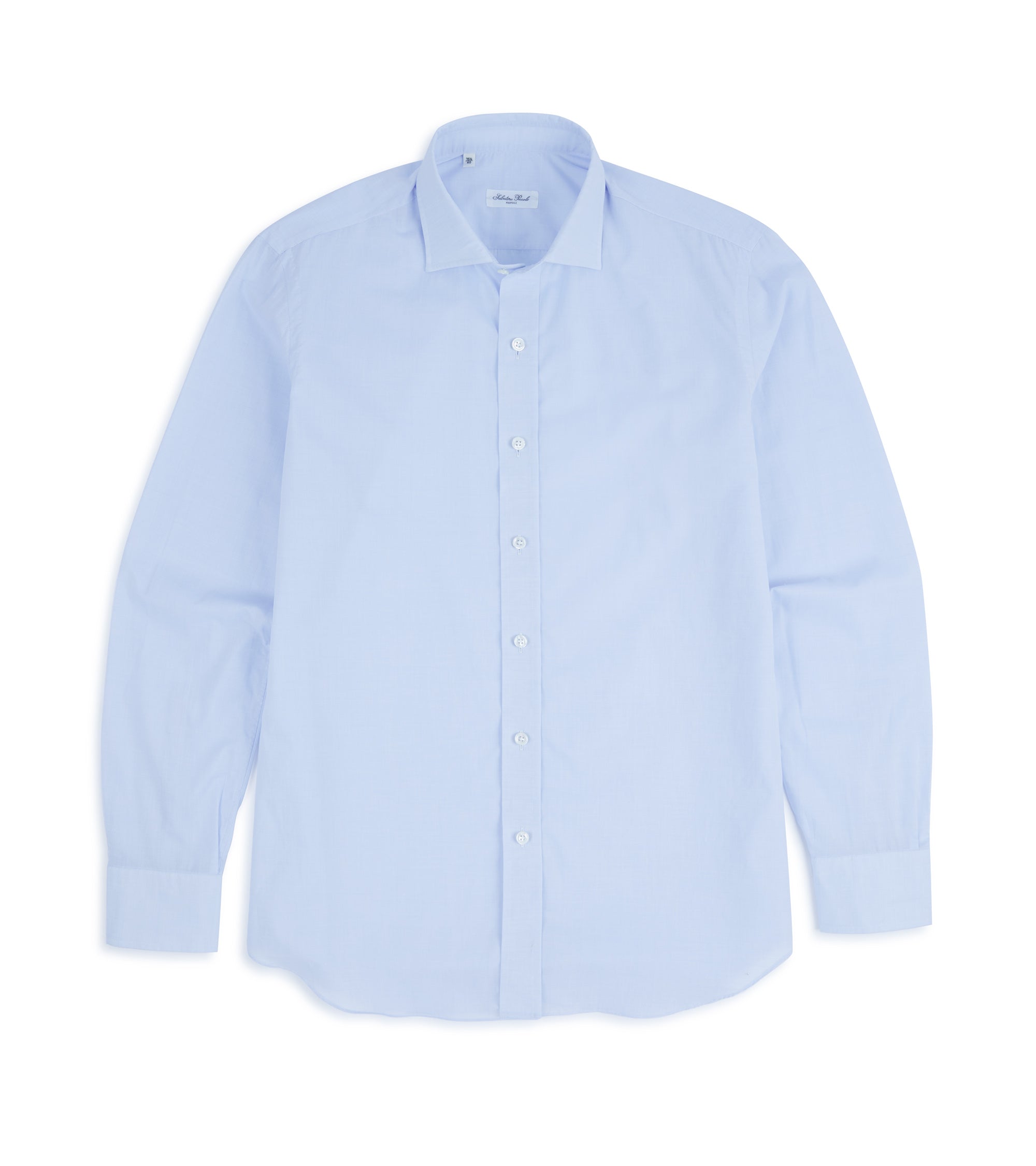 Salvatore Piccolo Cotton Fil a Fil Shirt: Pale Blue