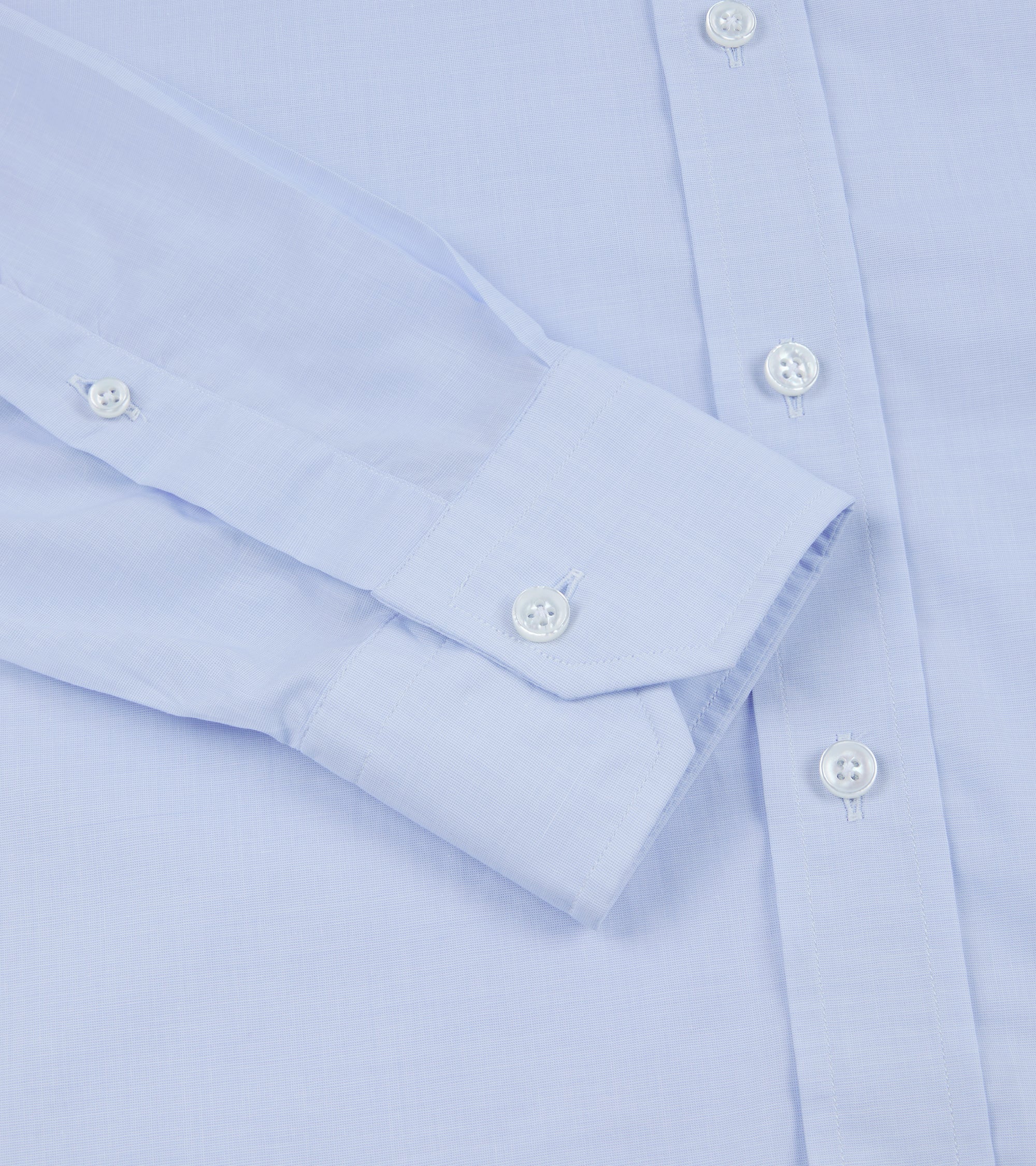 Salvatore Piccolo Cotton Fil a Fil Shirt: Pale Blue