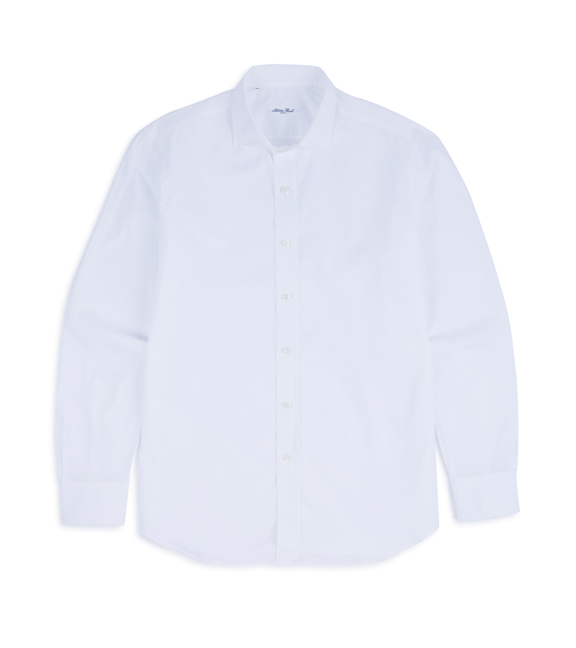 Salvatore Piccolo Cotton Fil a Fil Shirt: White