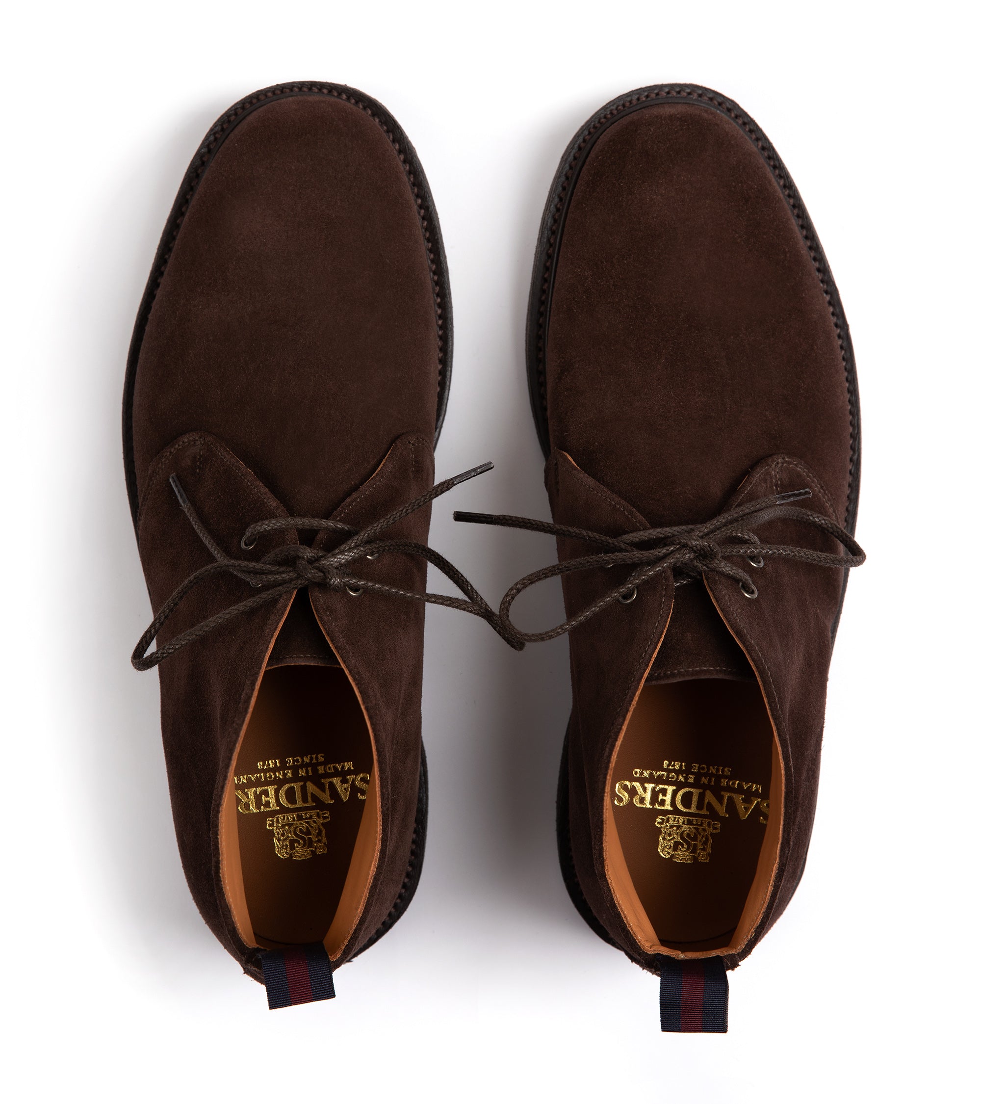 Sanders Harry Suede Chukka Boot: Dark Brown