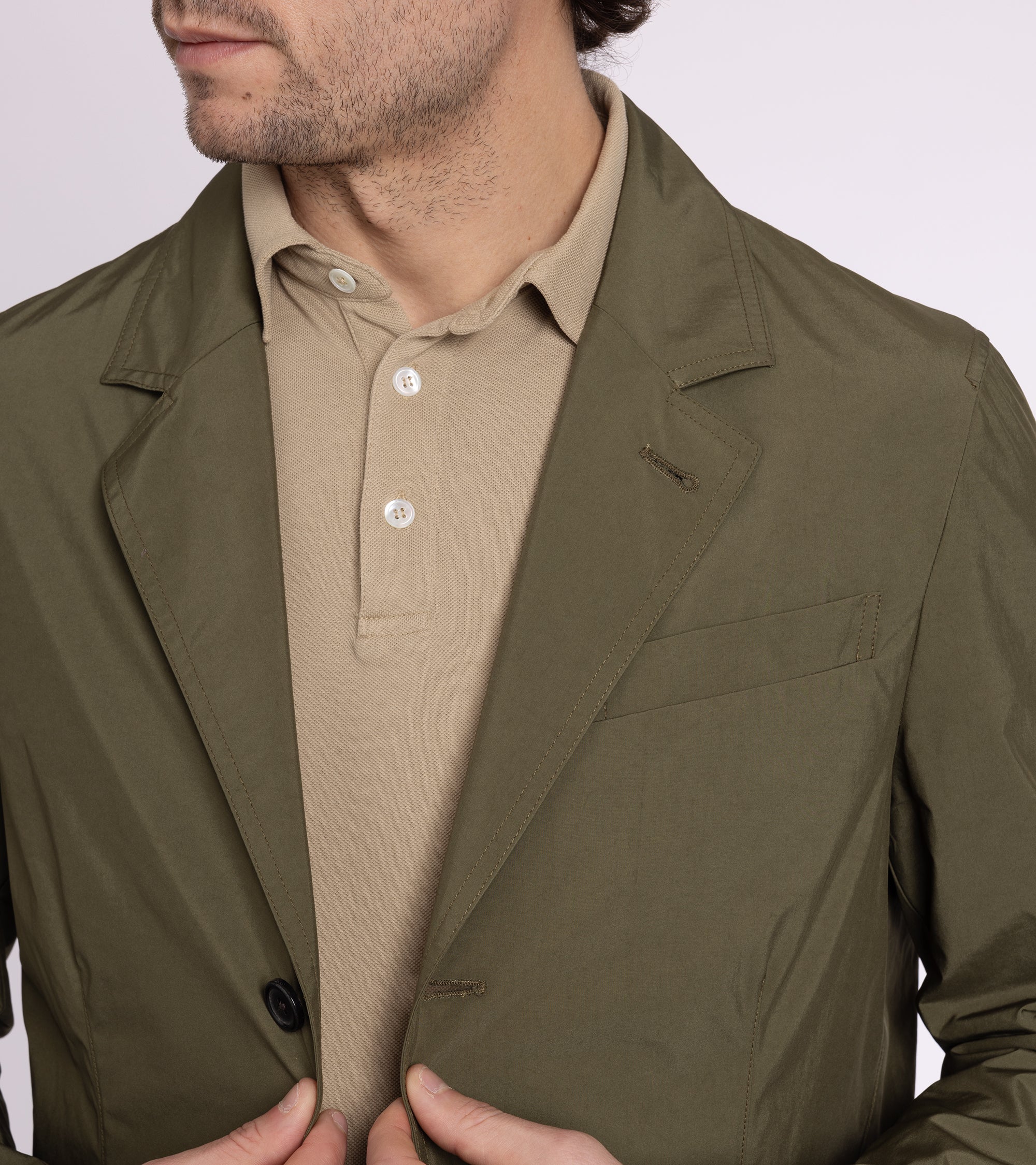 Trunk Culcross Japanese Nylon Jacket: Olive