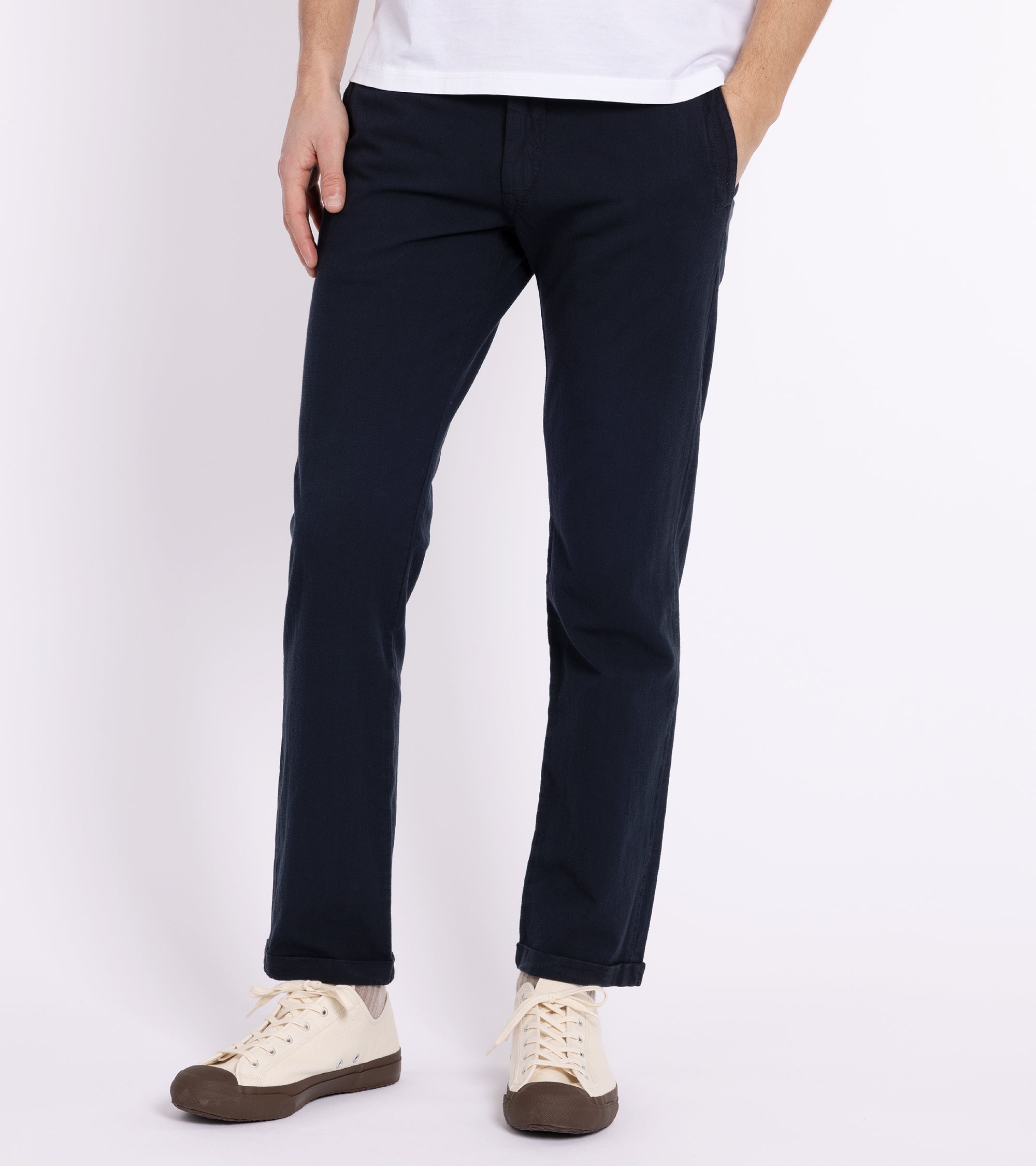 Barena Rampin Arela Cotton Trousers: Navy