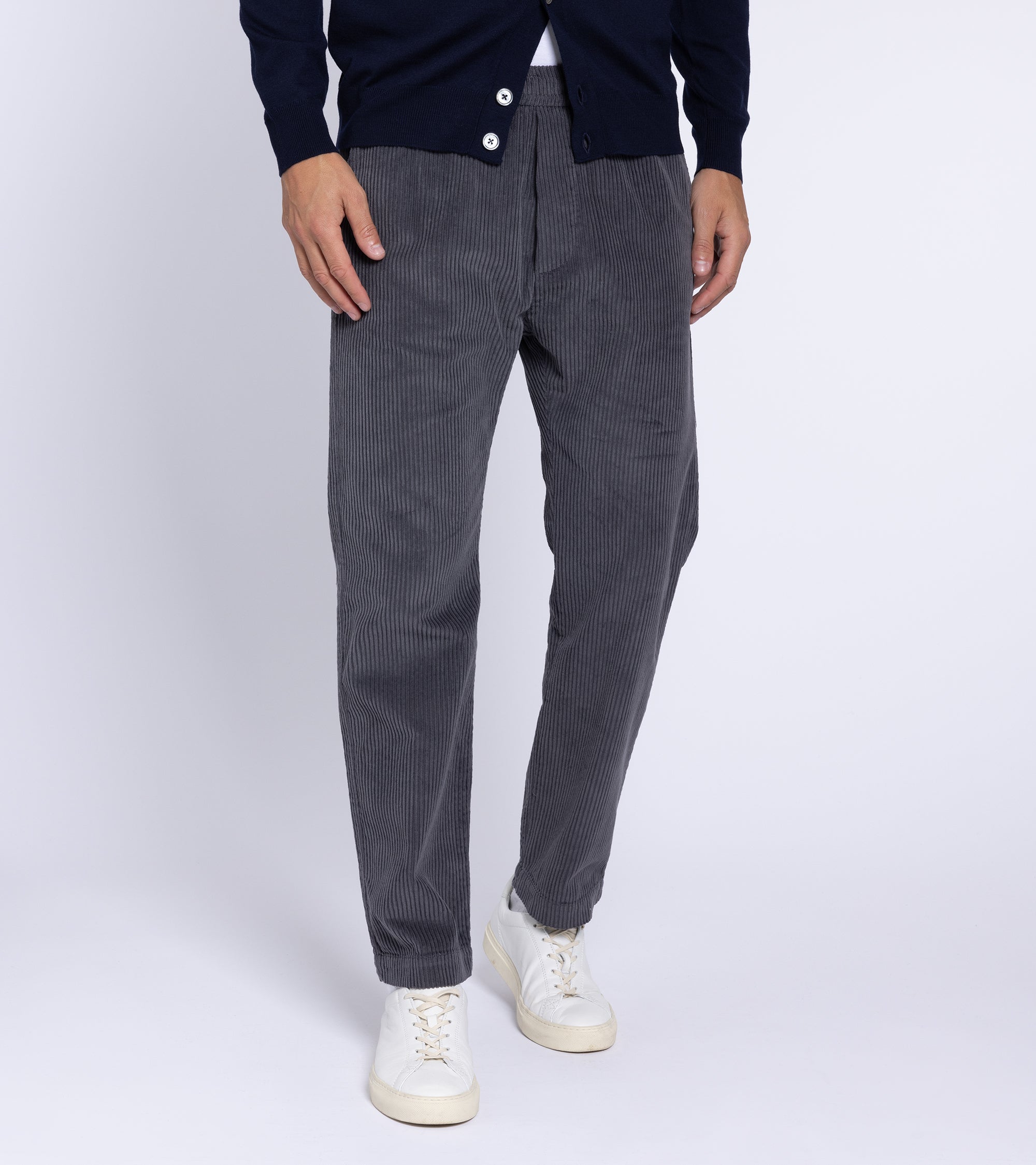 Barena Tosador Demi Cotton Cord Easy Trousers: Grey