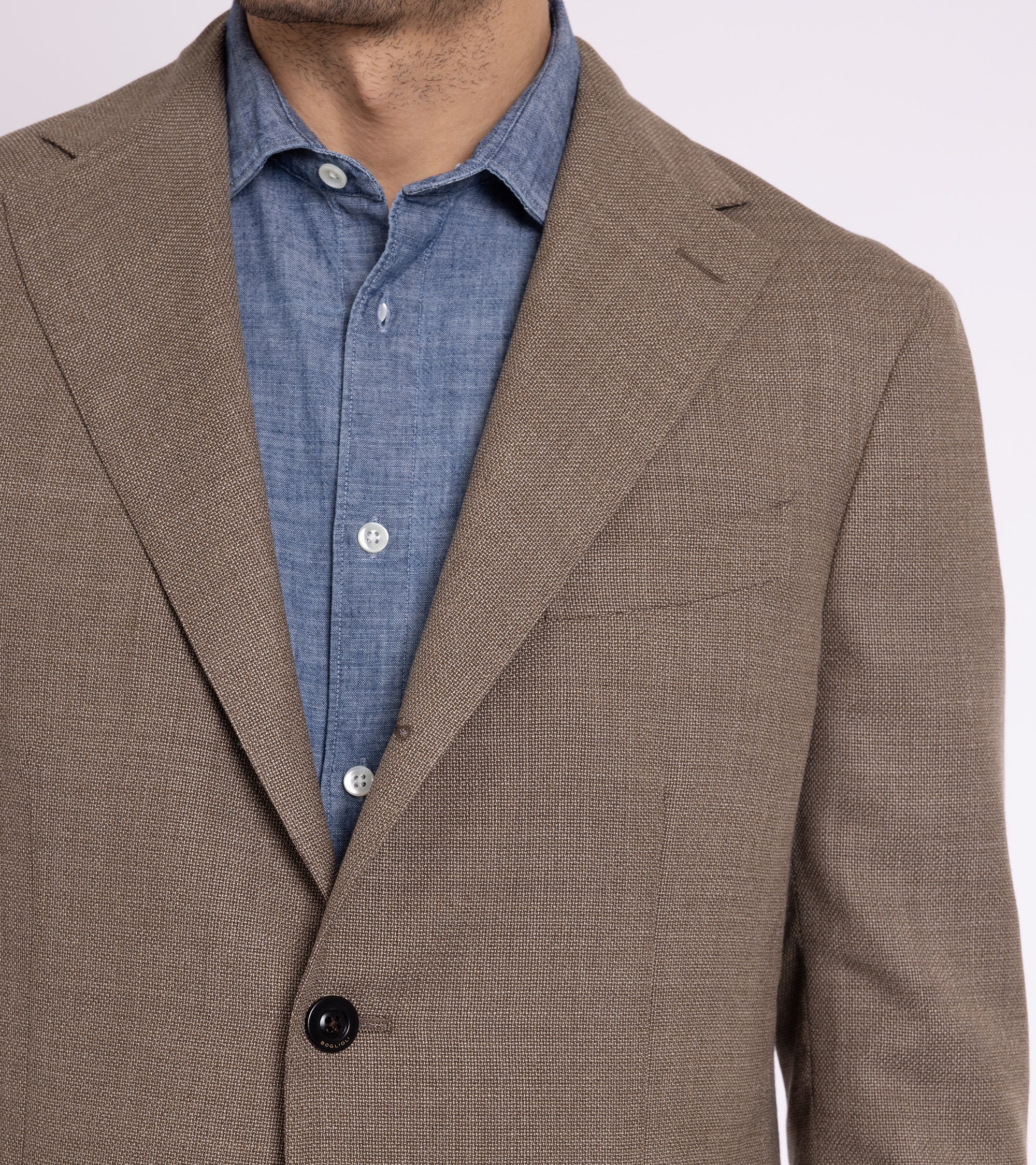 Boglioli for Trunk Wool Hopsack K Jacket: Biscuit