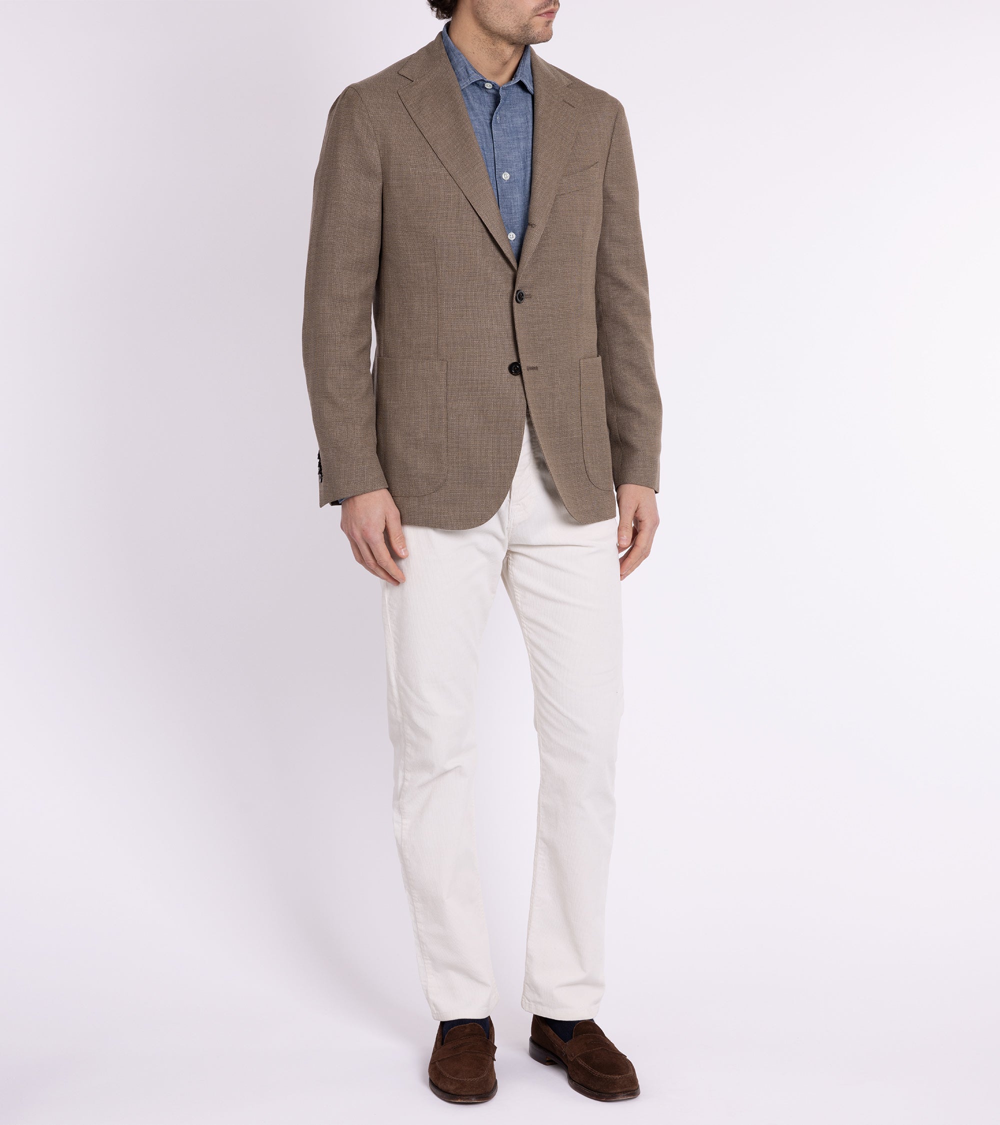 Boglioli for Trunk Wool Hopsack K Jacket: Biscuit