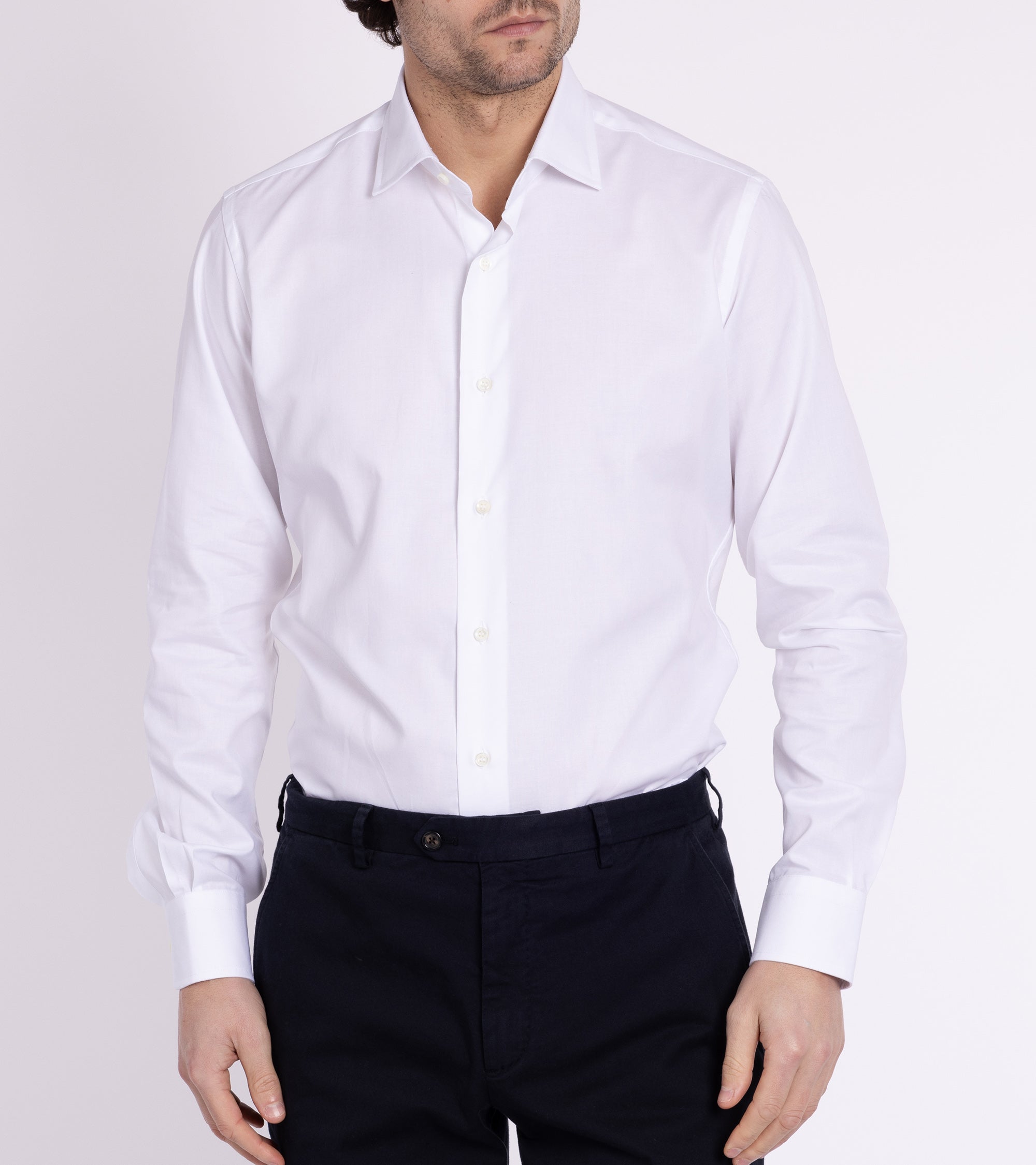 MCR Slim Pinpoint Shirt: White