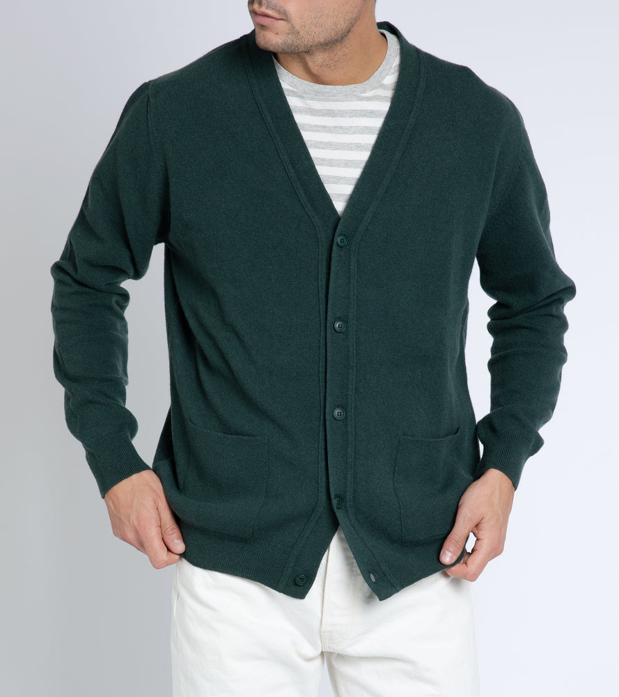 La Paz Almeida Wool Cardigan: Green