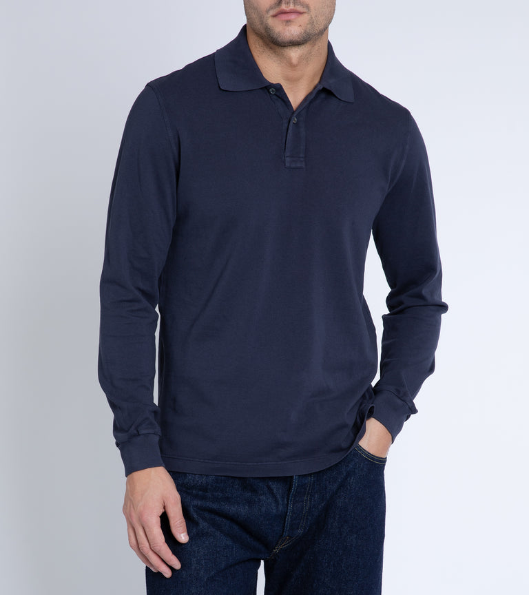 Fedeli long cheap sleeve polo