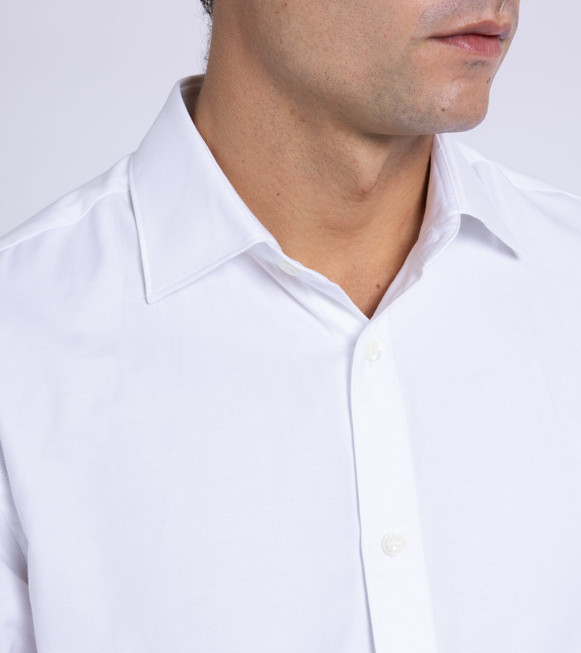 Trunk Austin Cotton Oxford Shirt: White