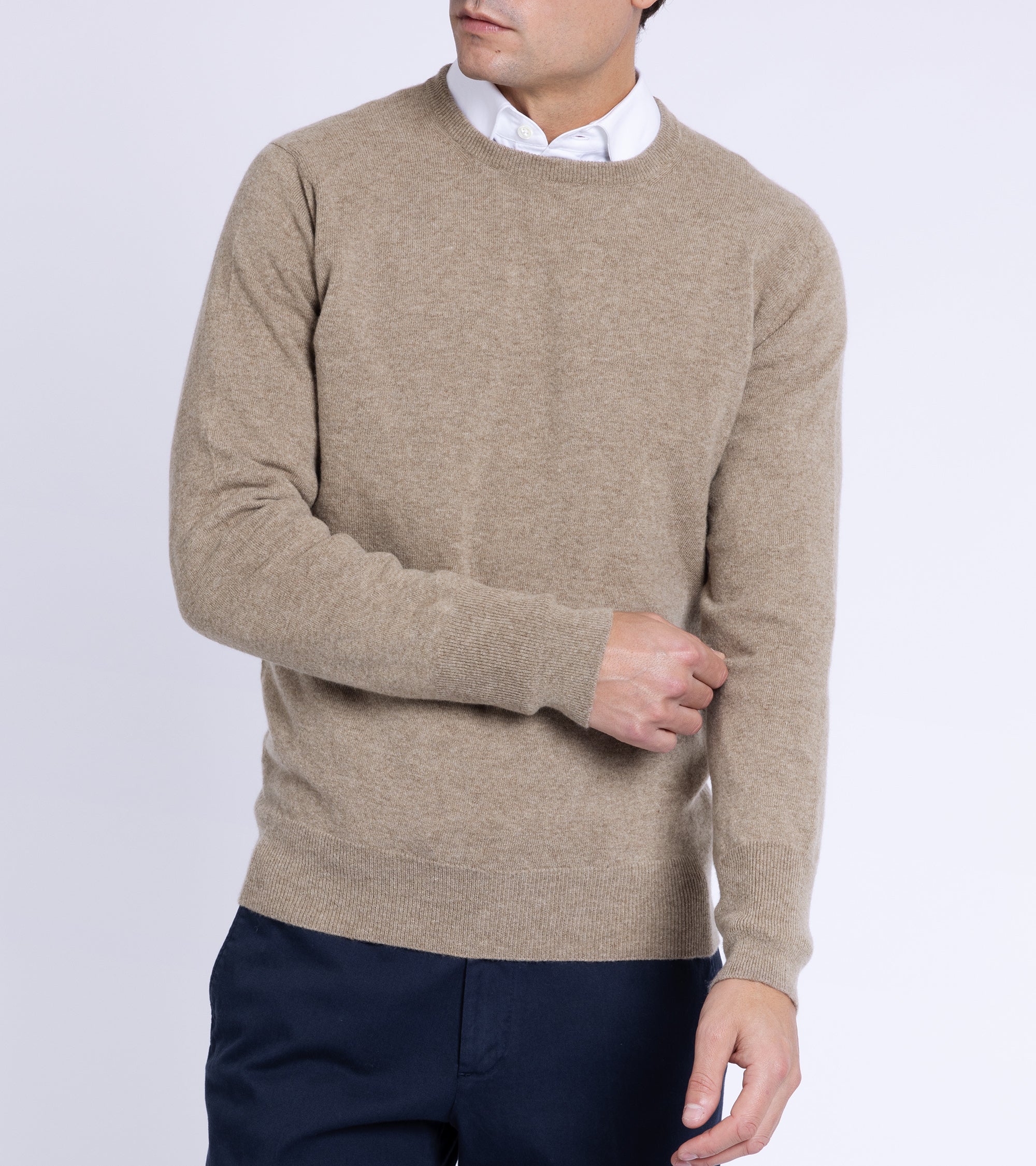 Trunk Walden Geelong Crew Neck Sweater: Natural