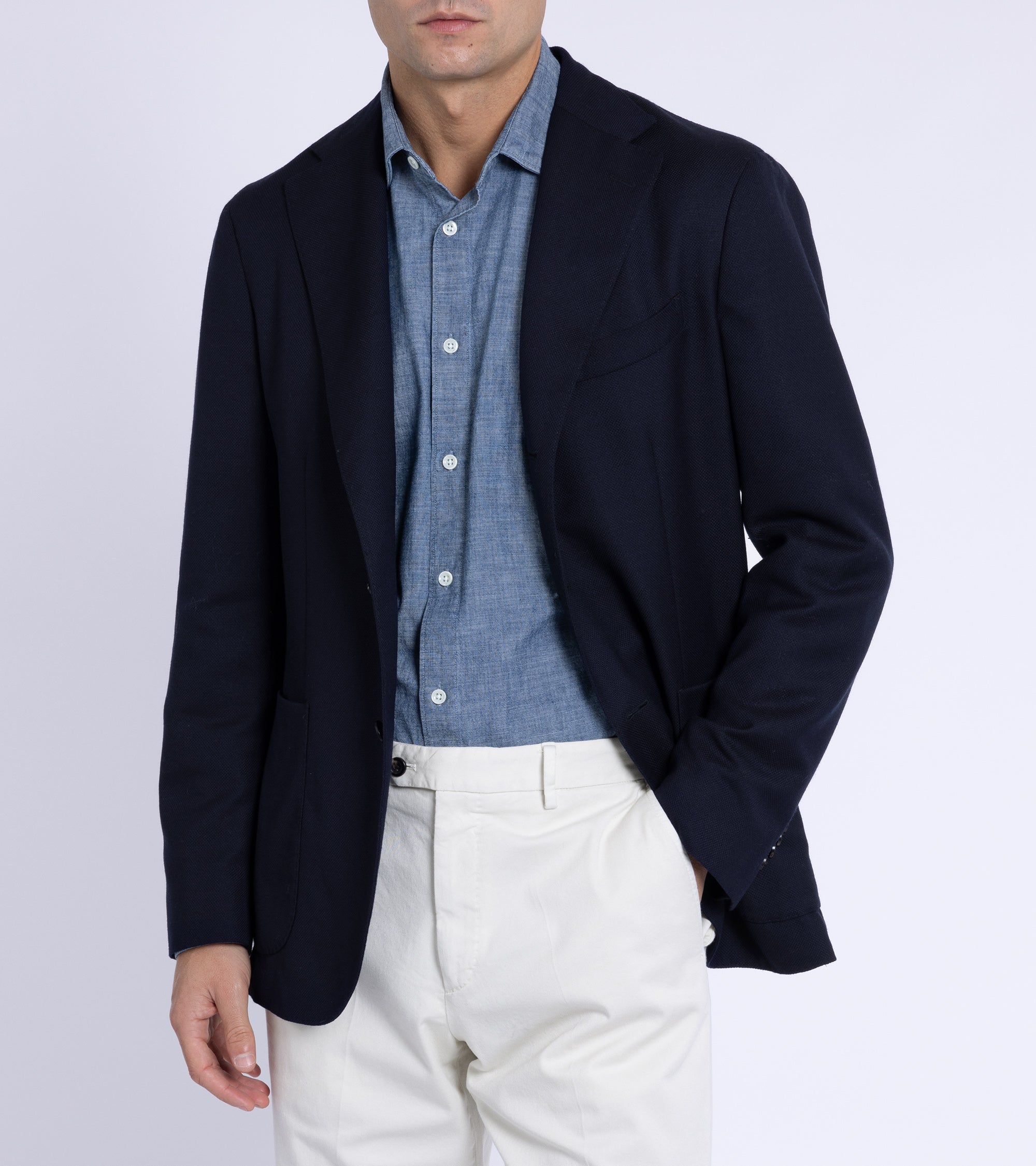 Boglioli for Trunk Wool Hopsack K Jacket: Navy