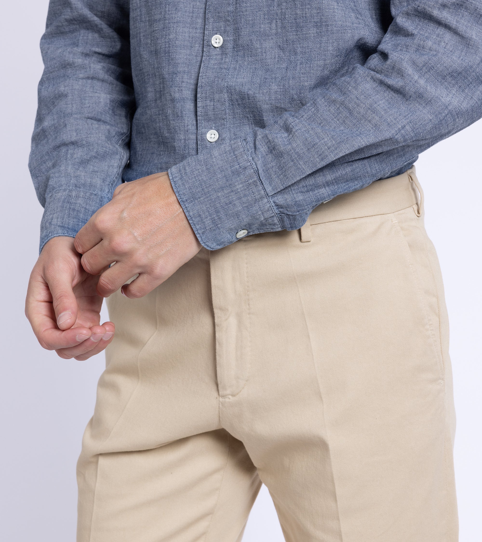 Trunk Austin Japanese Chambray Shirt: Dark Blue