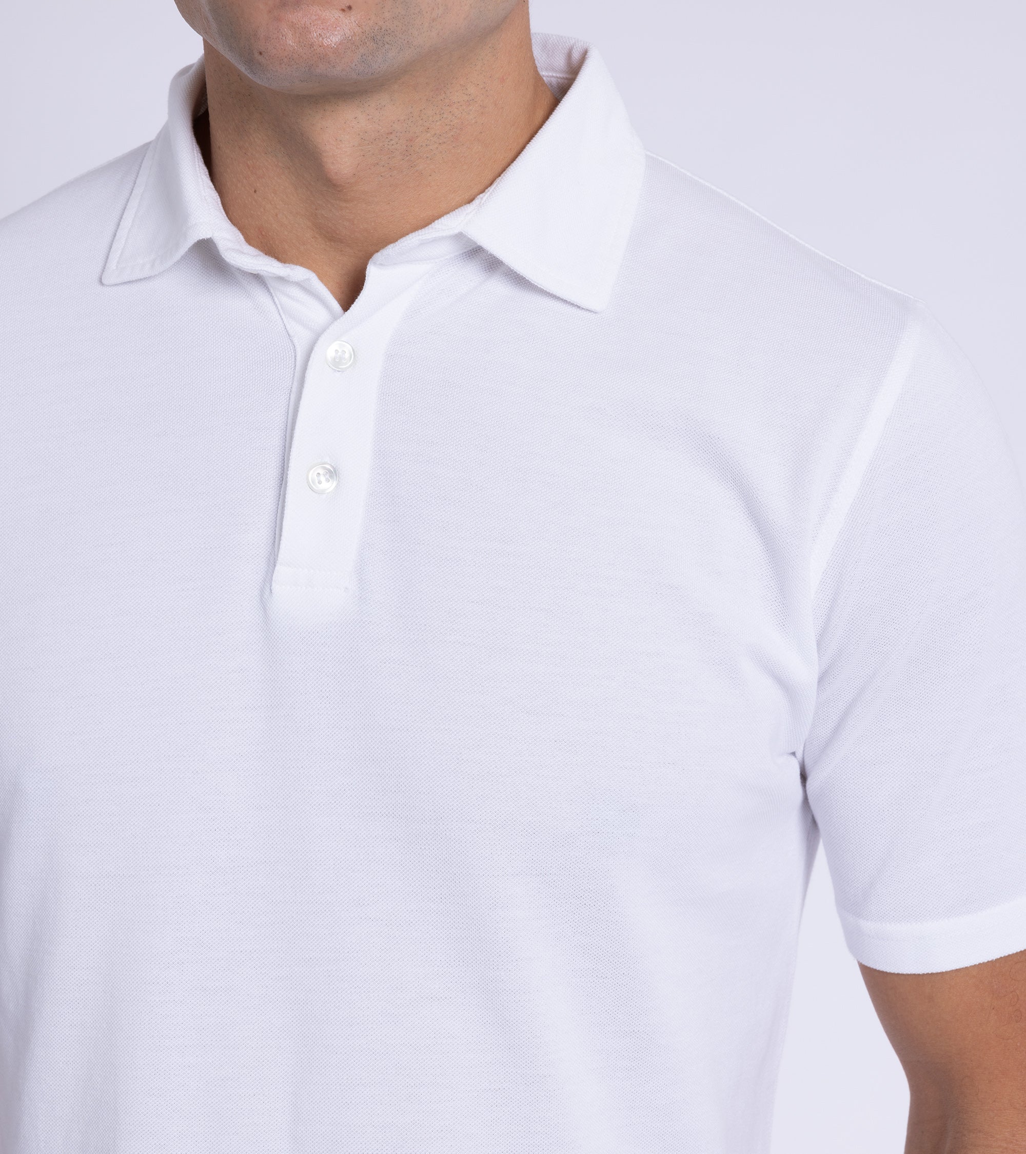 Trunk Moxon Short Sleeve Polo Shirt: White