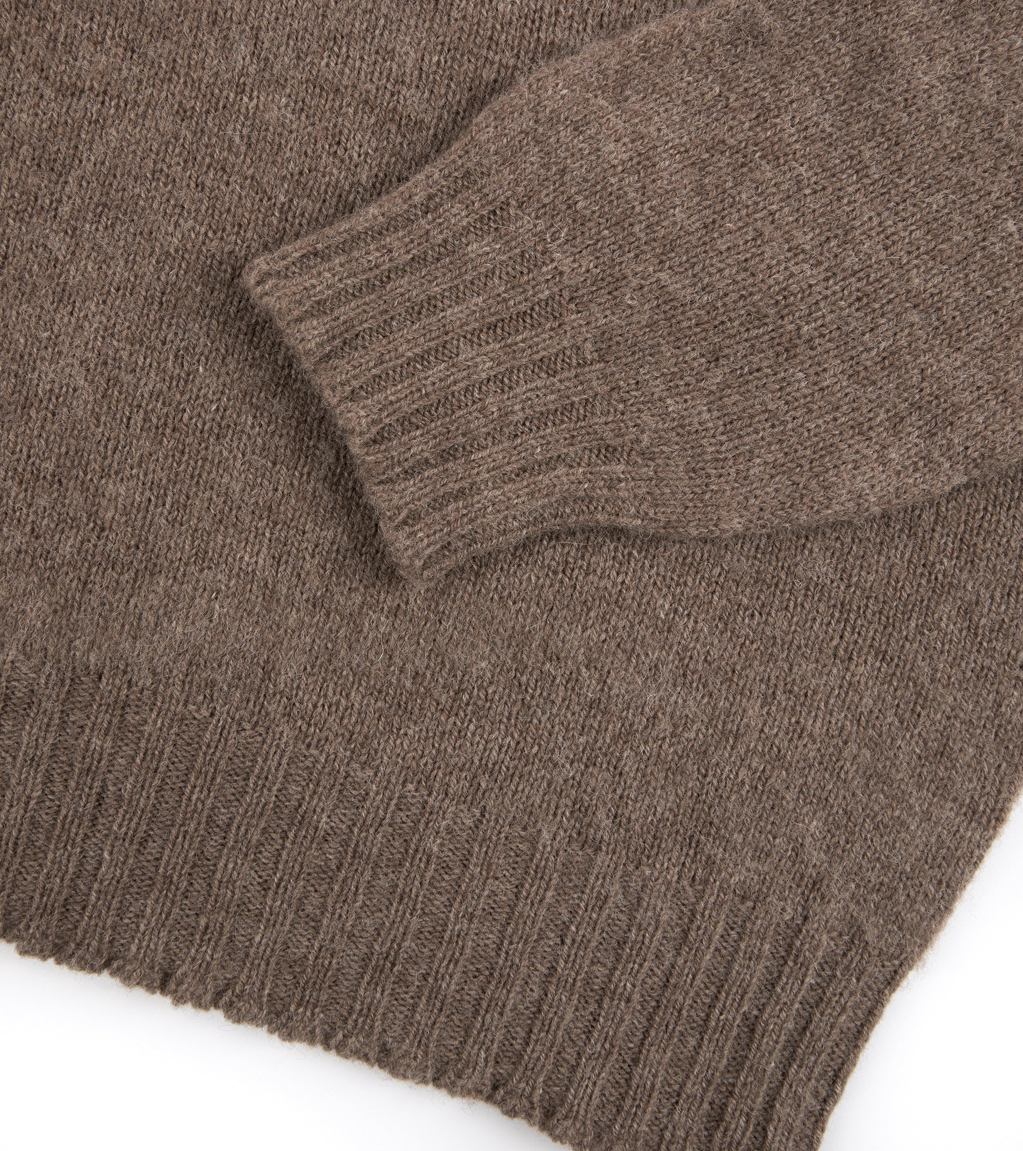 Trunk Berwick Brushed Shetland Crew Sweater: Mink