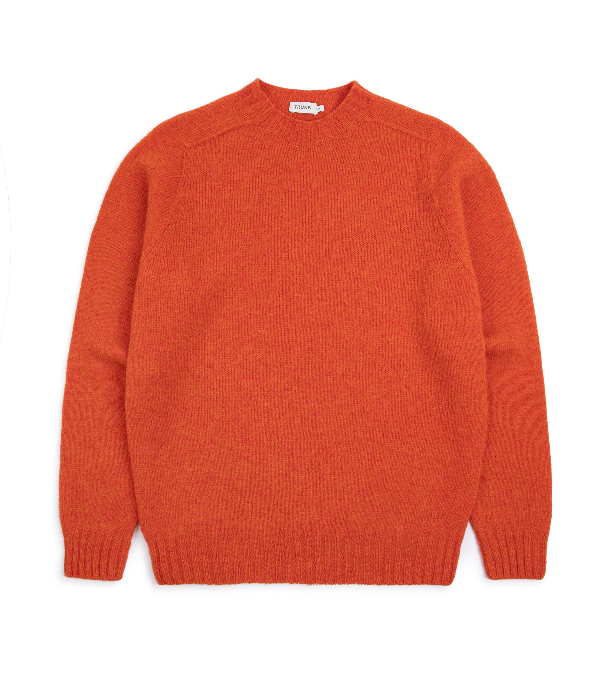 Trunk Berwick Brushed Shetland Crew Sweater: Orange