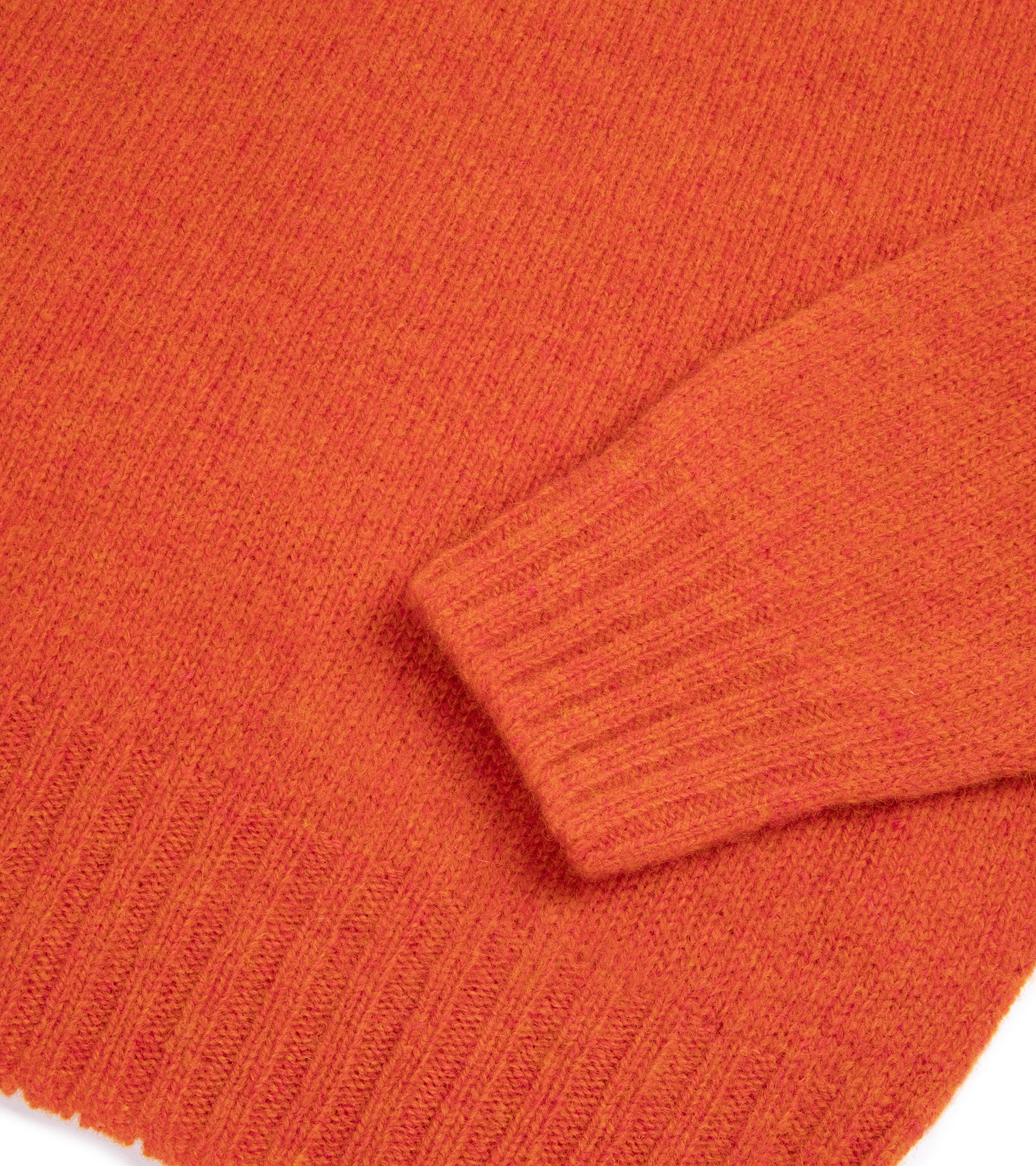 Trunk Berwick Brushed Shetland Crew Sweater: Orange