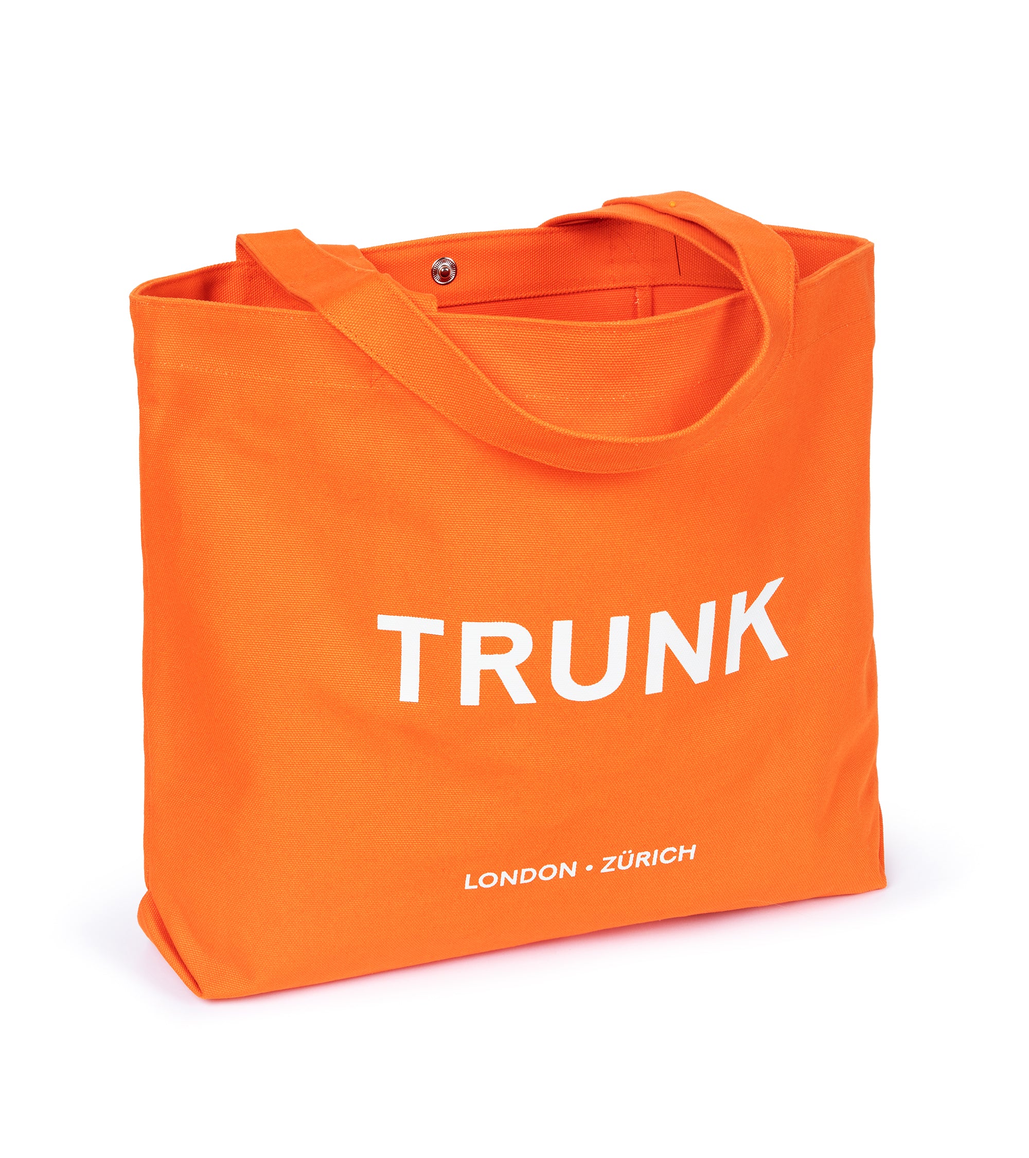 Trunk Cotton Canvas Shopper: Orange