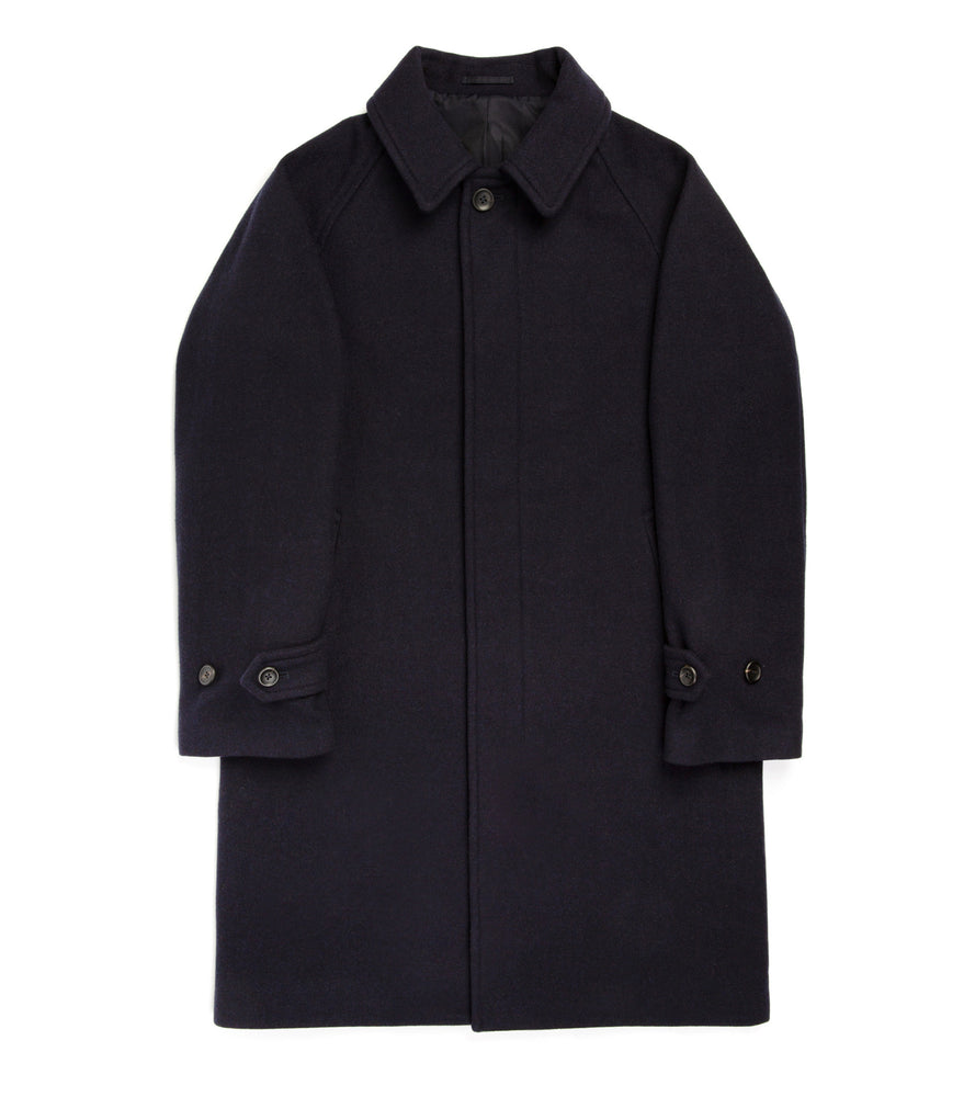 Trunk Devonshire Abraham Moon Wool Overcoat: Navy – Trunk Clothiers