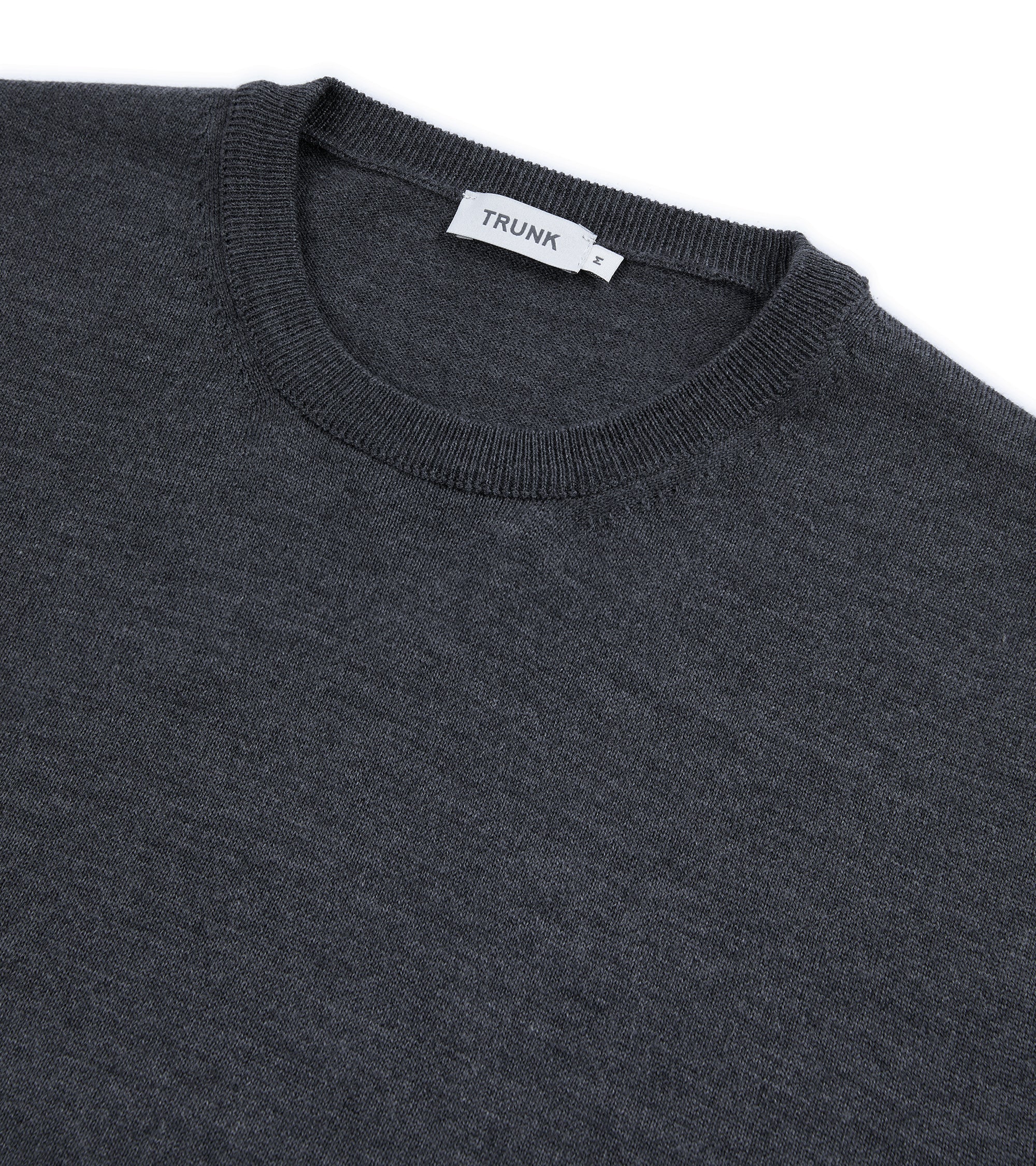 Trunk Harley Merino Crew Neck Sweater: Dark Grey