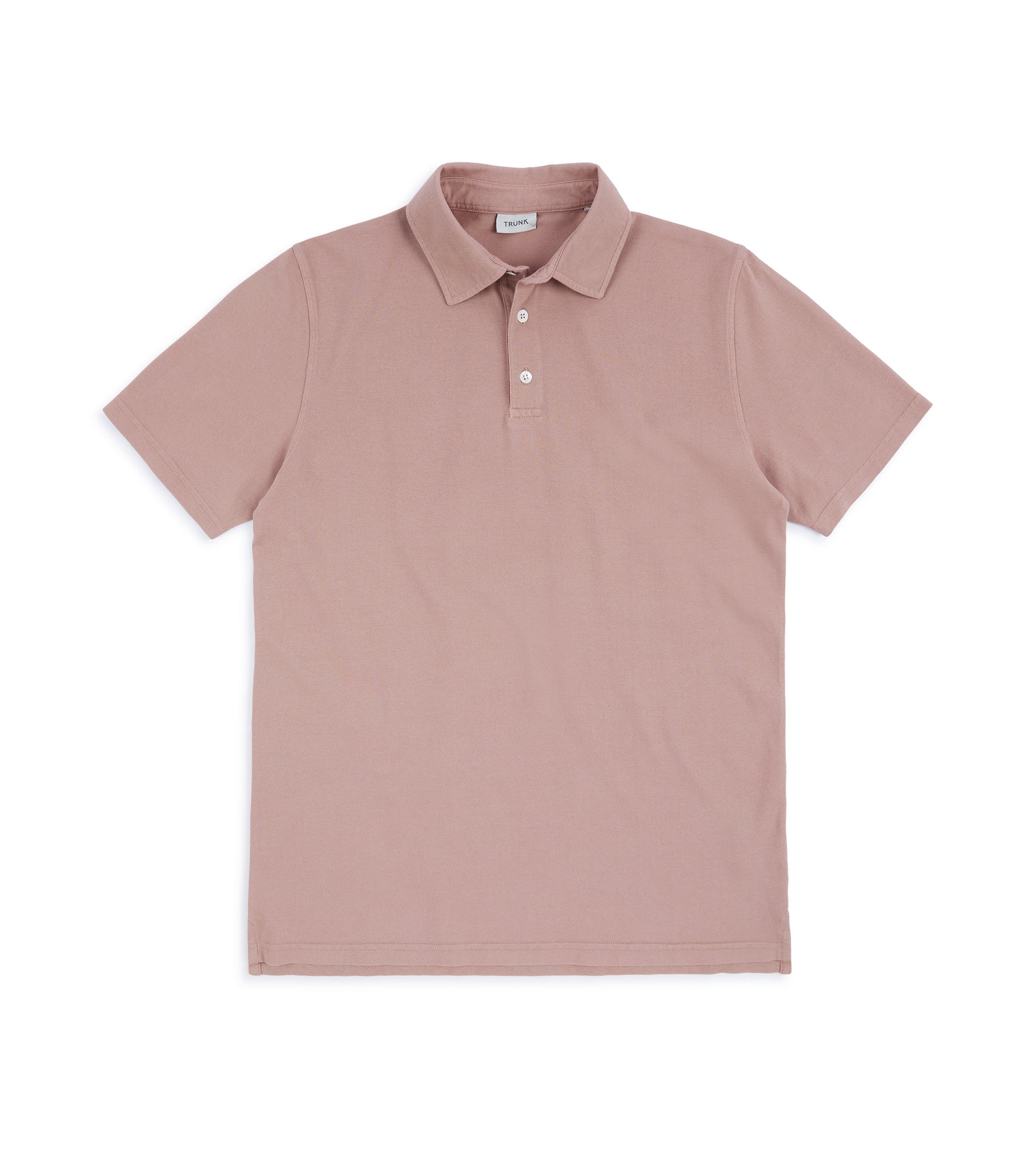 Trunk Moxon Short Sleeve Polo Shirt: Dusty Pink