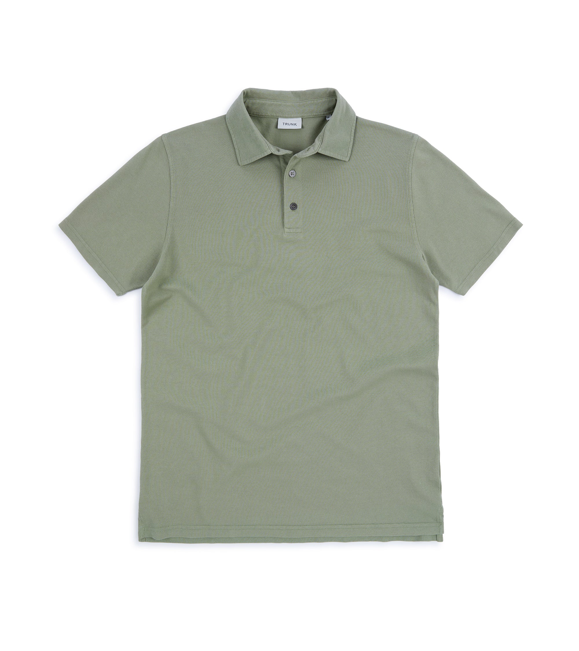 Trunk Moxon Short Sleeve Polo Shirt: Green Tea