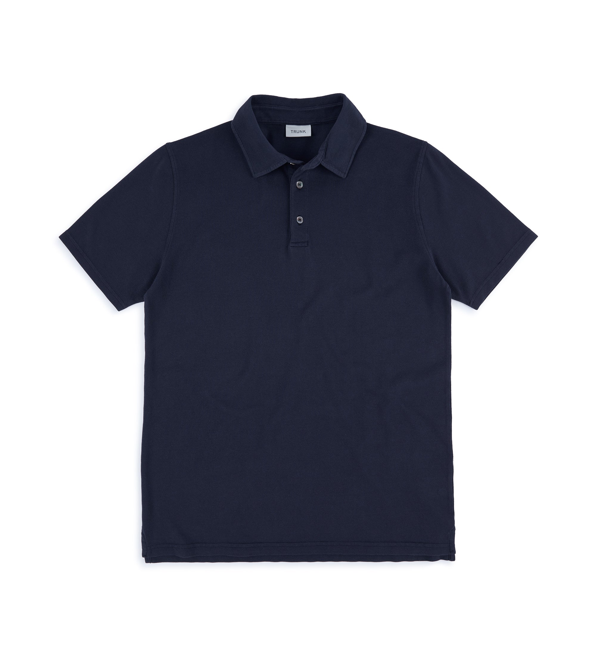 Trunk Moxon Short Sleeve Polo Shirt: Navy