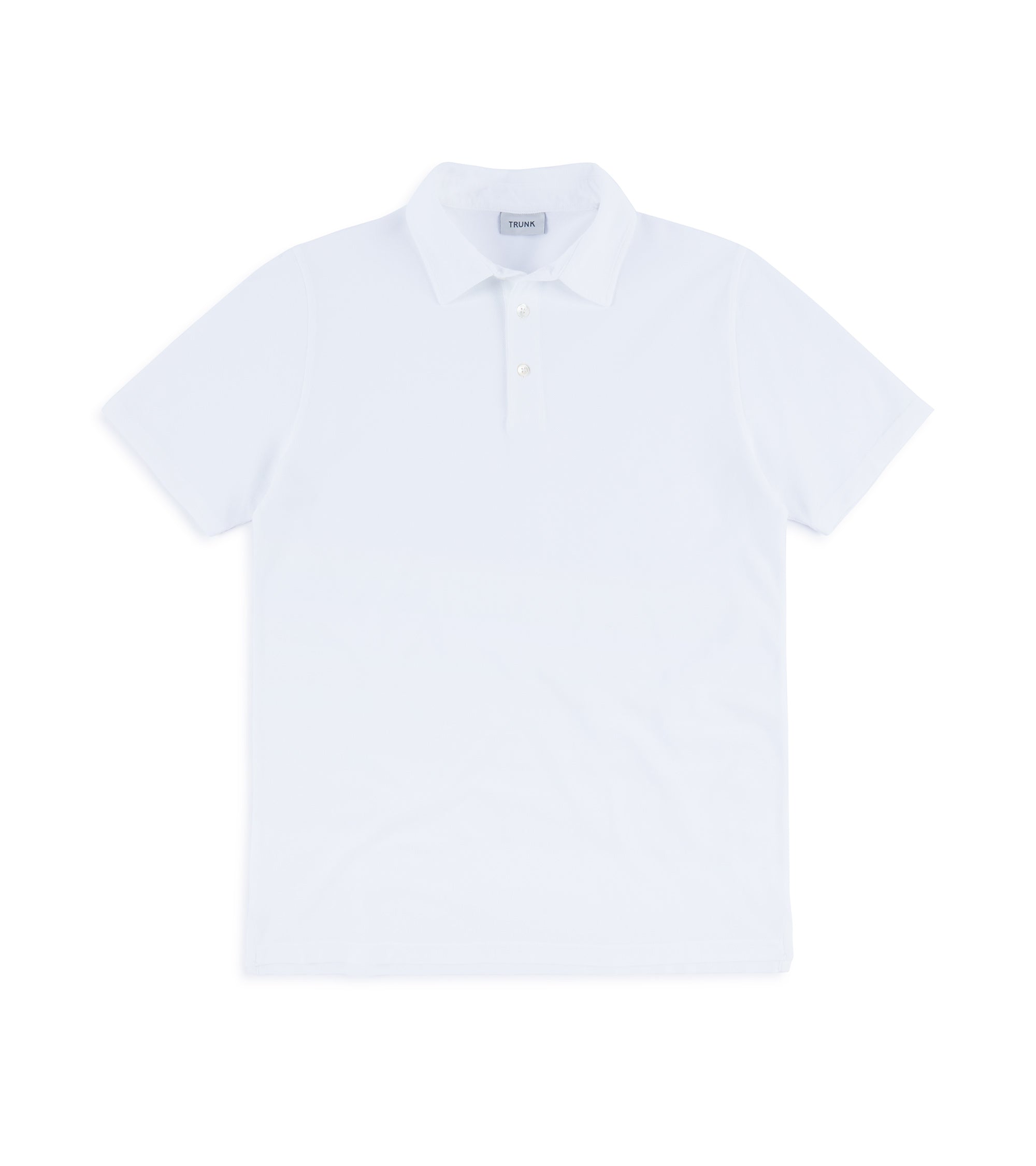 Trunk Moxon Short Sleeve Polo Shirt: White