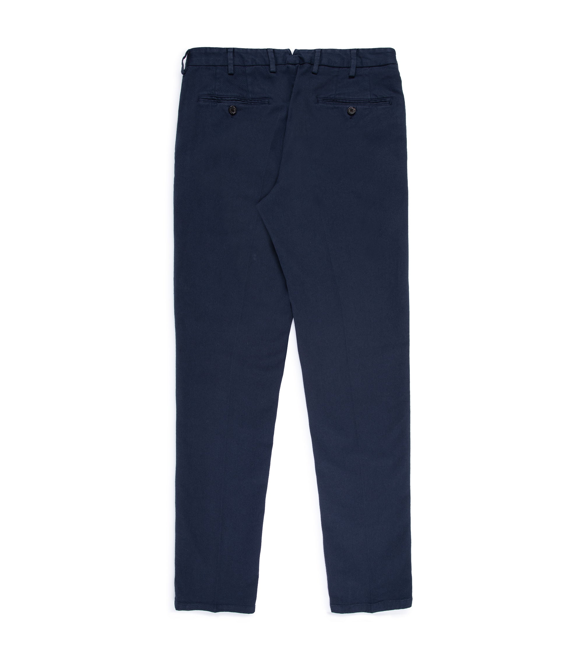 Trunk Palmer Flat Front Cotton Twill Trousers: Light Navy